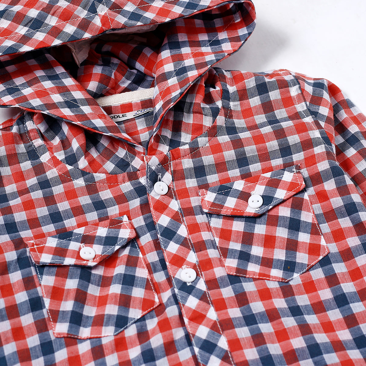 Blue & Red Printed Shirt