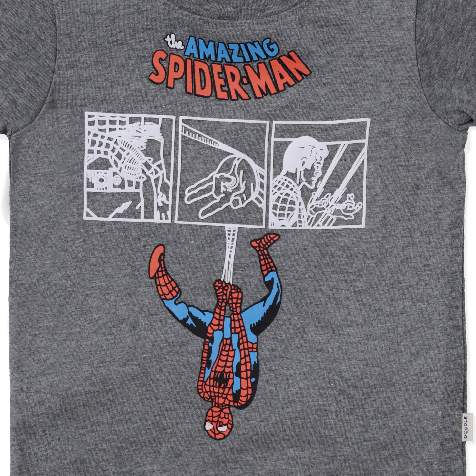 Grey Spiderman Graphic T-Shirt