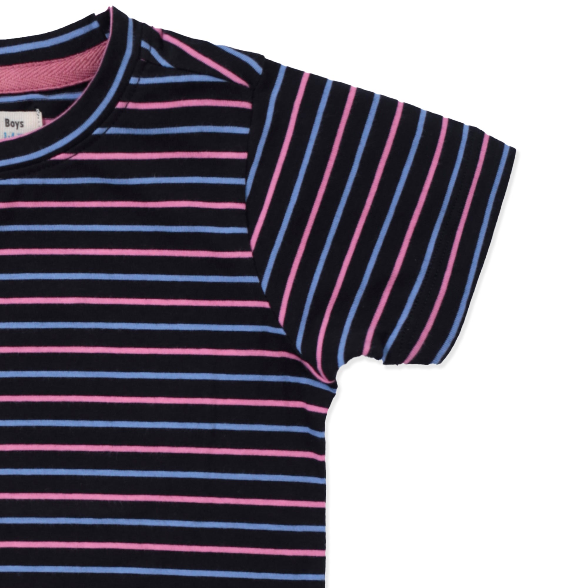 Navy With Red Stripped T-Shirt