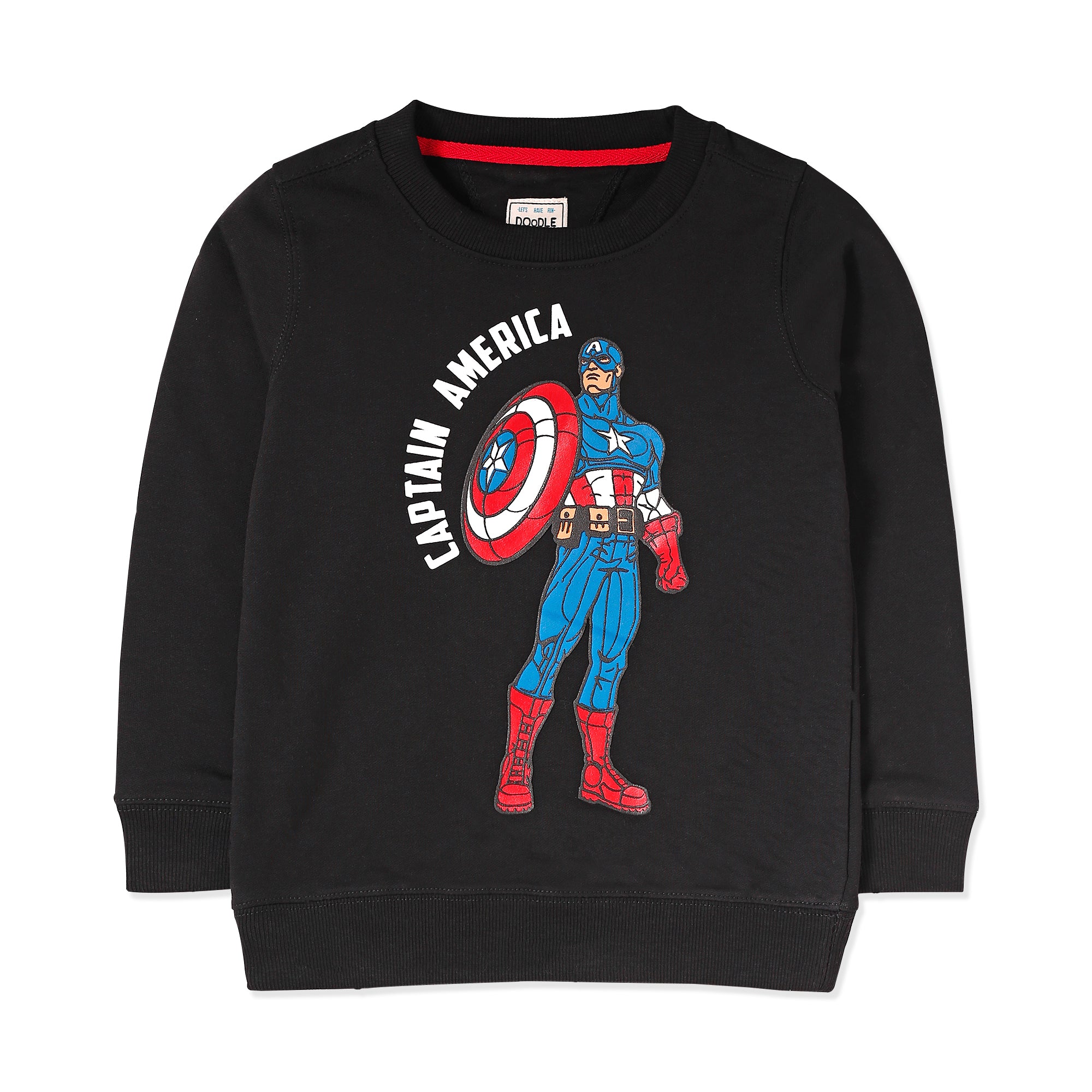 Black Captain America Sweatshirt