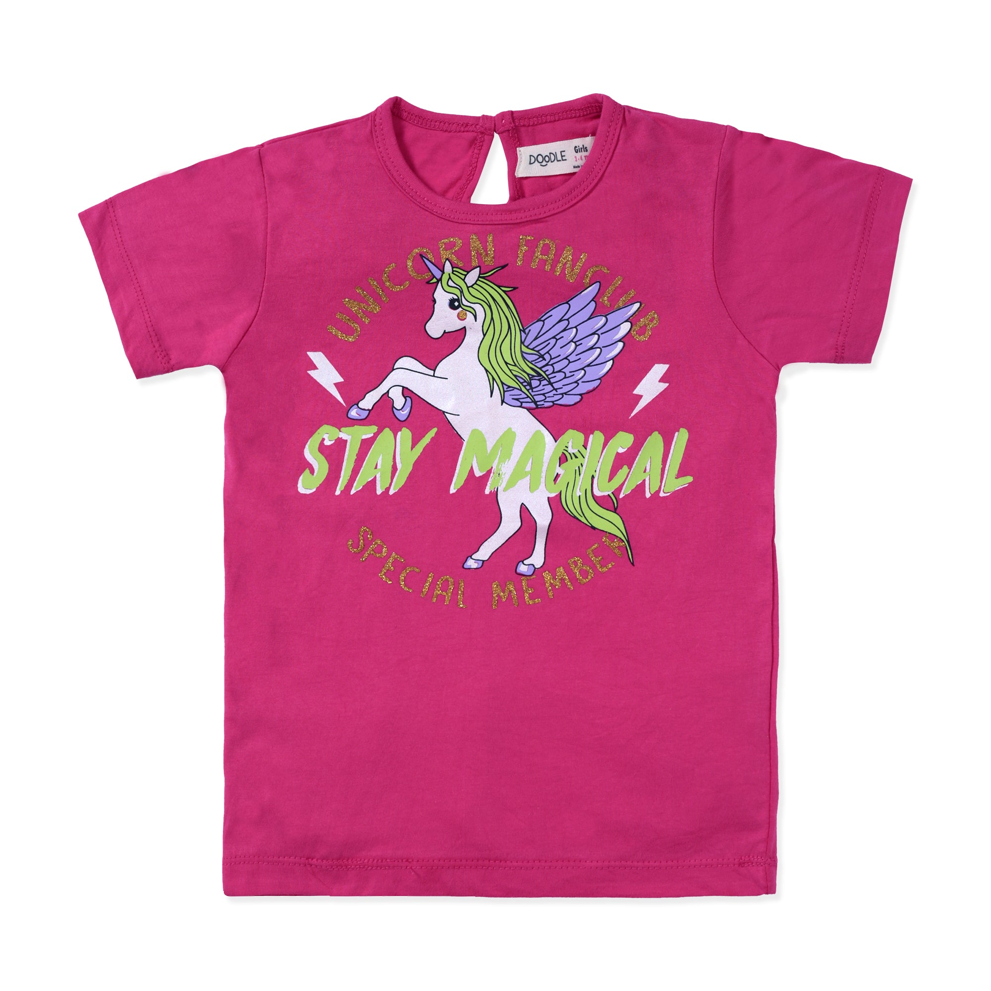 Pink "Stay Magical" Graphic T-Shirt