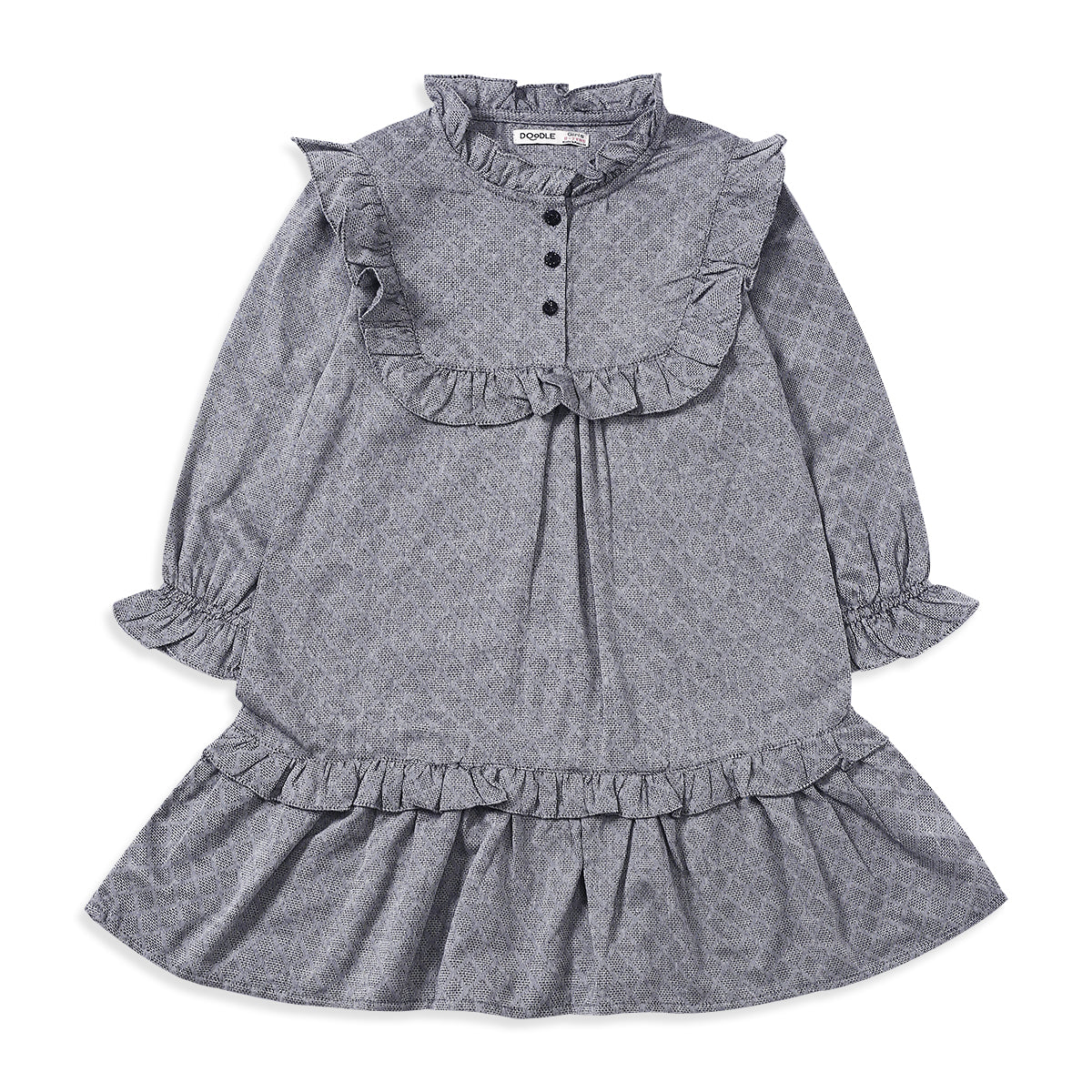 Grey Frilled Frock