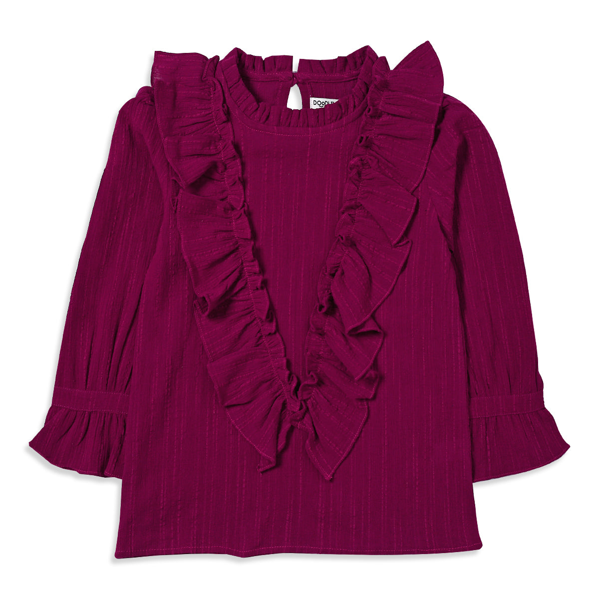 Maroon Frilled Frock