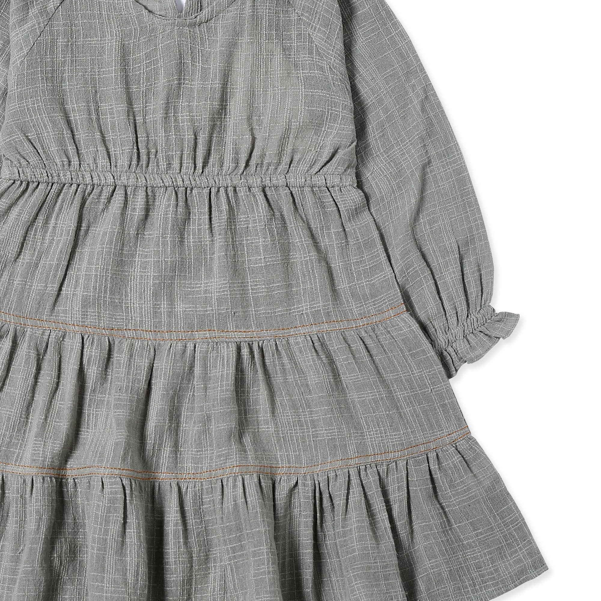 Grey Frilled Pannel Top