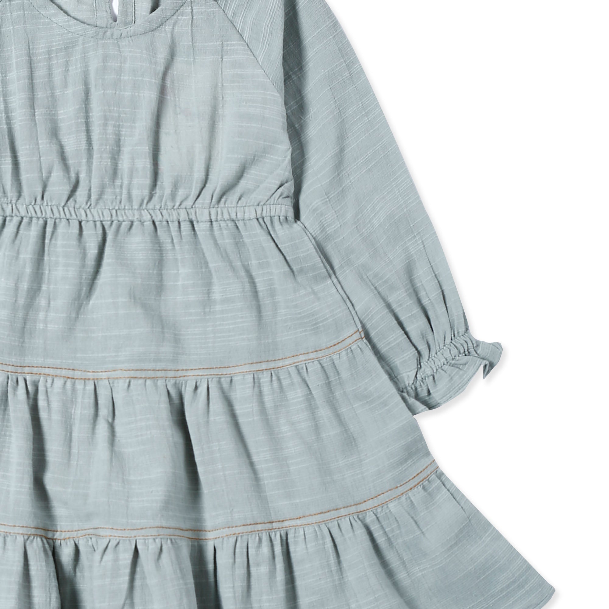 Light Grey Frilled Pannel Top