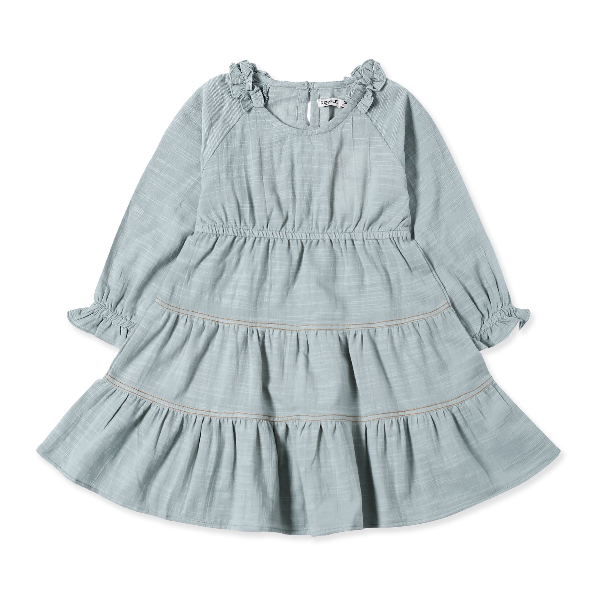 Light Grey Frilled Pannel Top