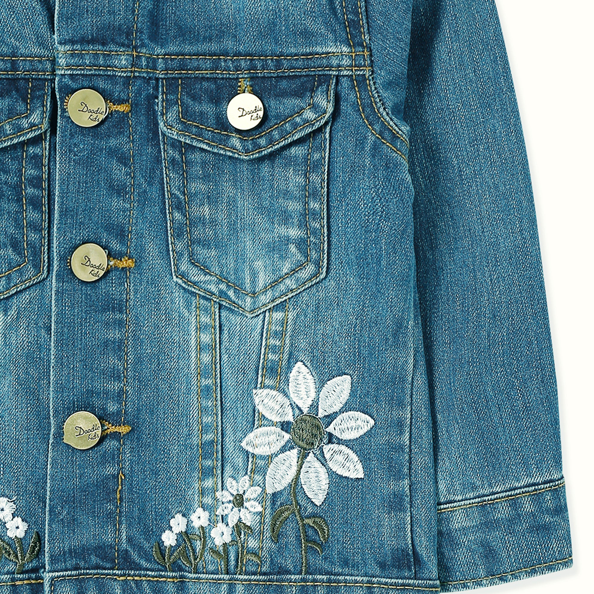 Girls' Sky Blue Denim Jacket