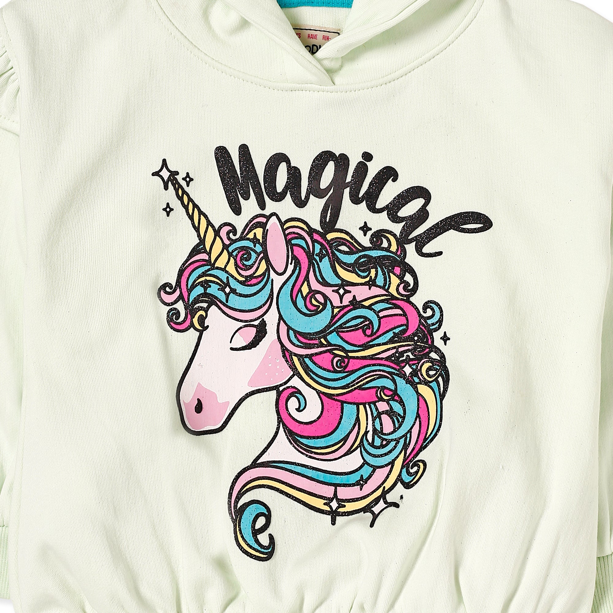 Magical Graphic Frilled Hoodie