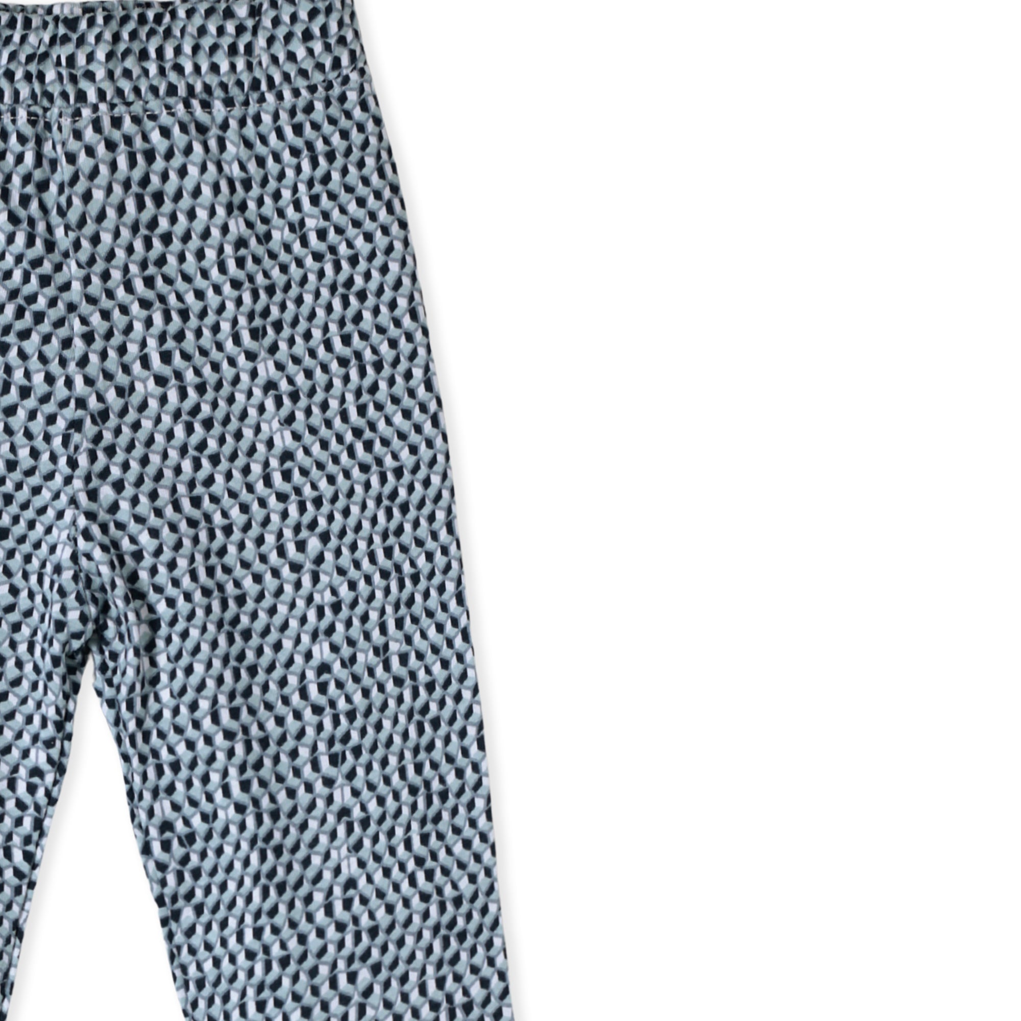 Blue Printed Joggers