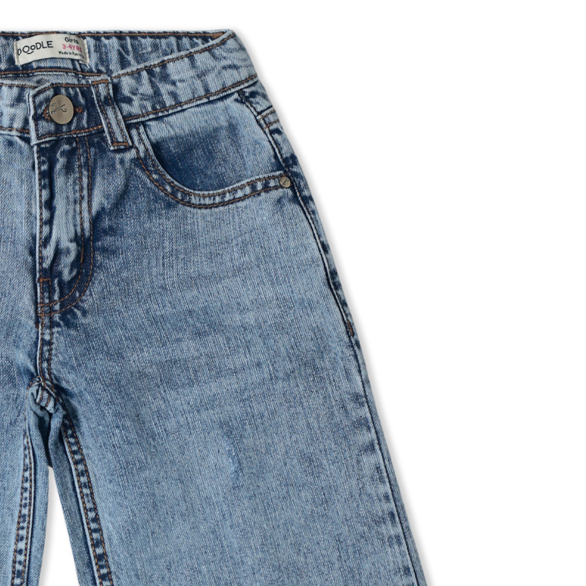 Wide-Leg Denim Jeans