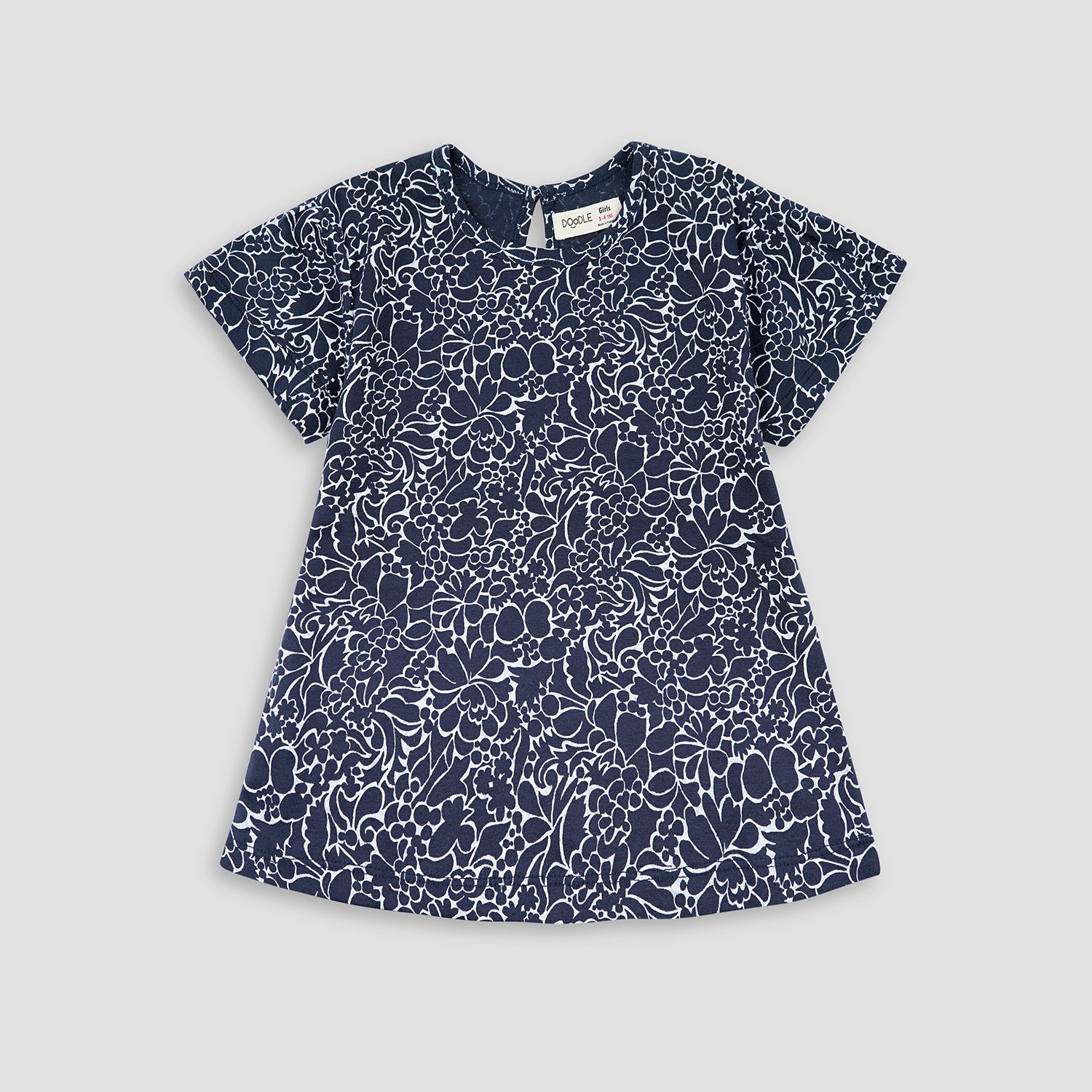 Navy Printed Fashion Tees