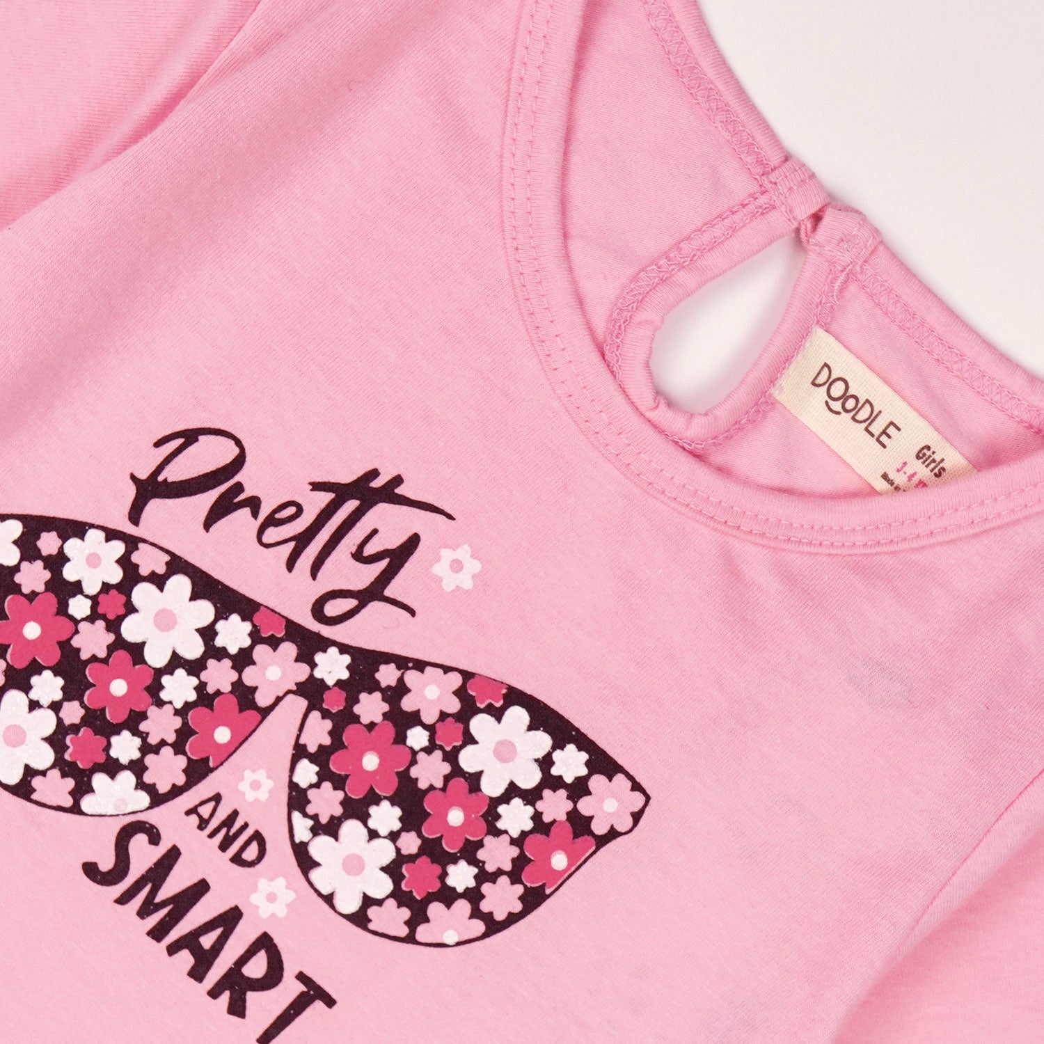 Girls Pretty & Smart Graphic Tee