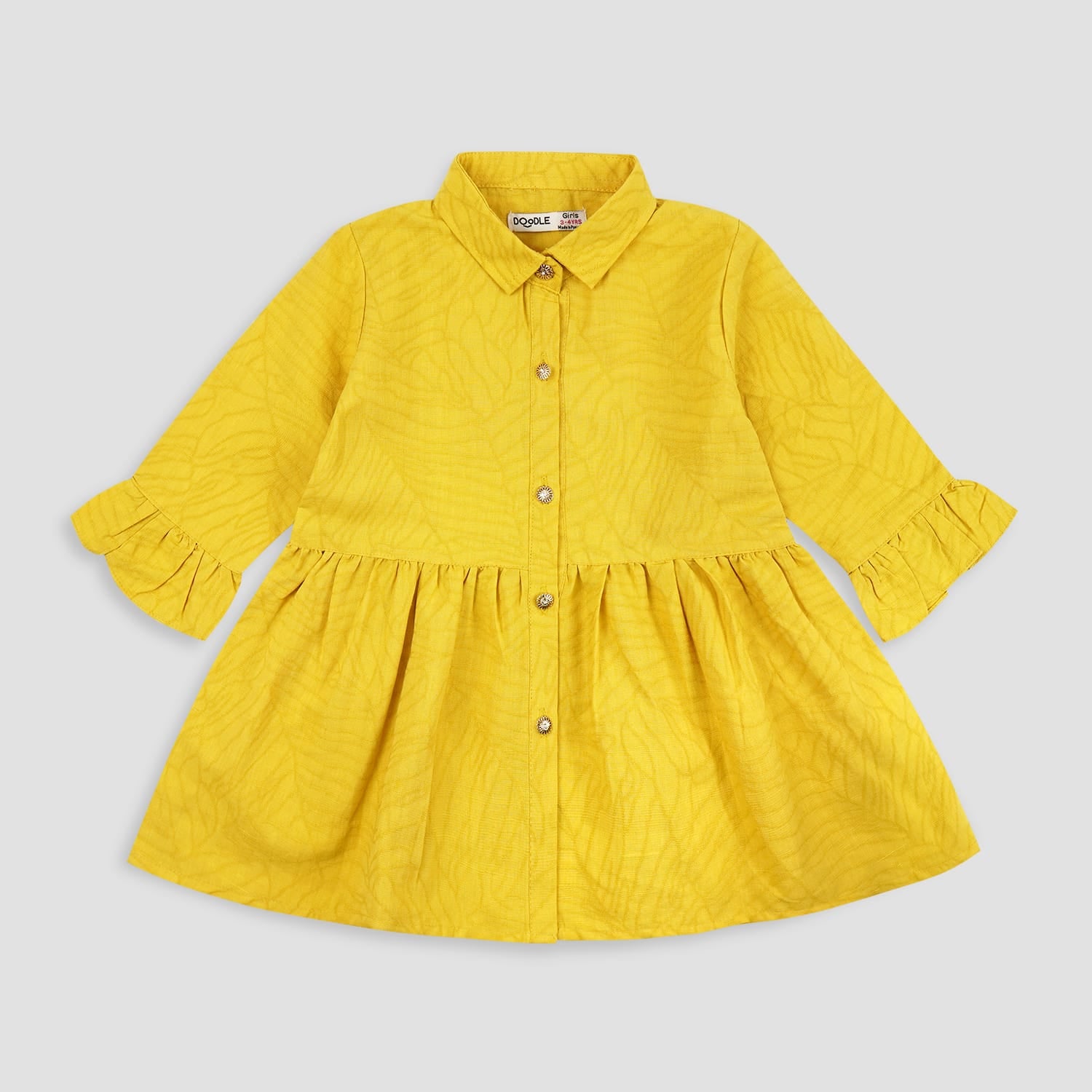 Yellow Button Down Frock