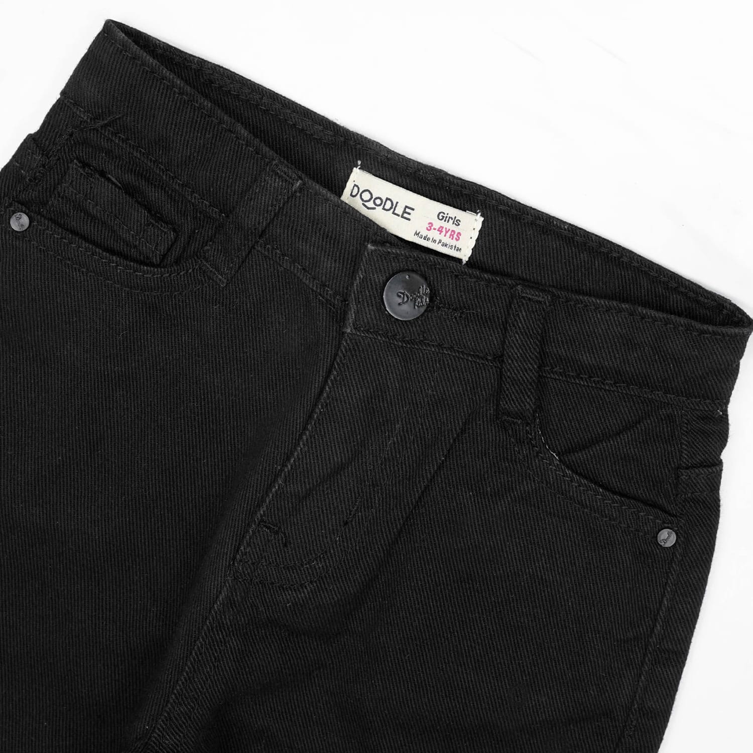 Girls Black Basic jeans