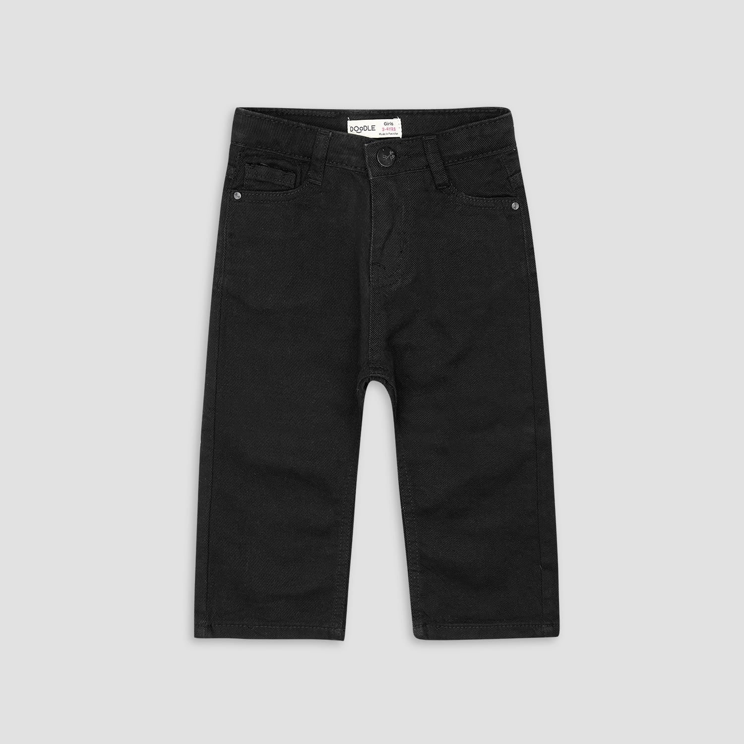 Girls Black Basic jeans