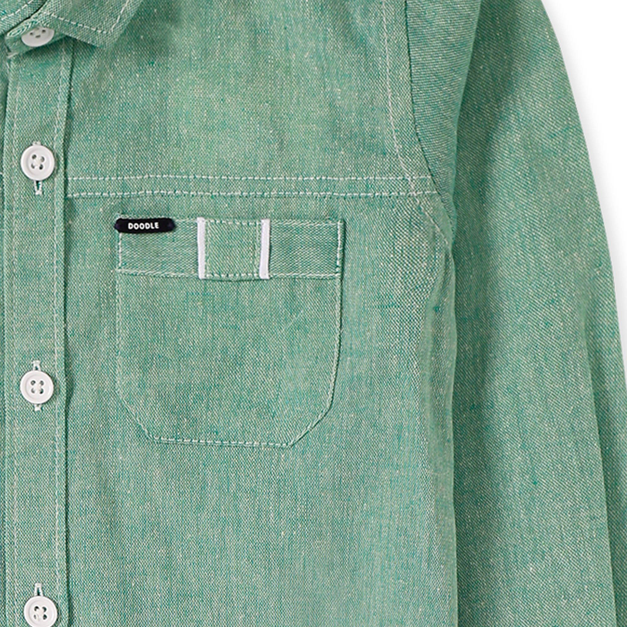Green Cut & Sew Boy's Fashion Shirt