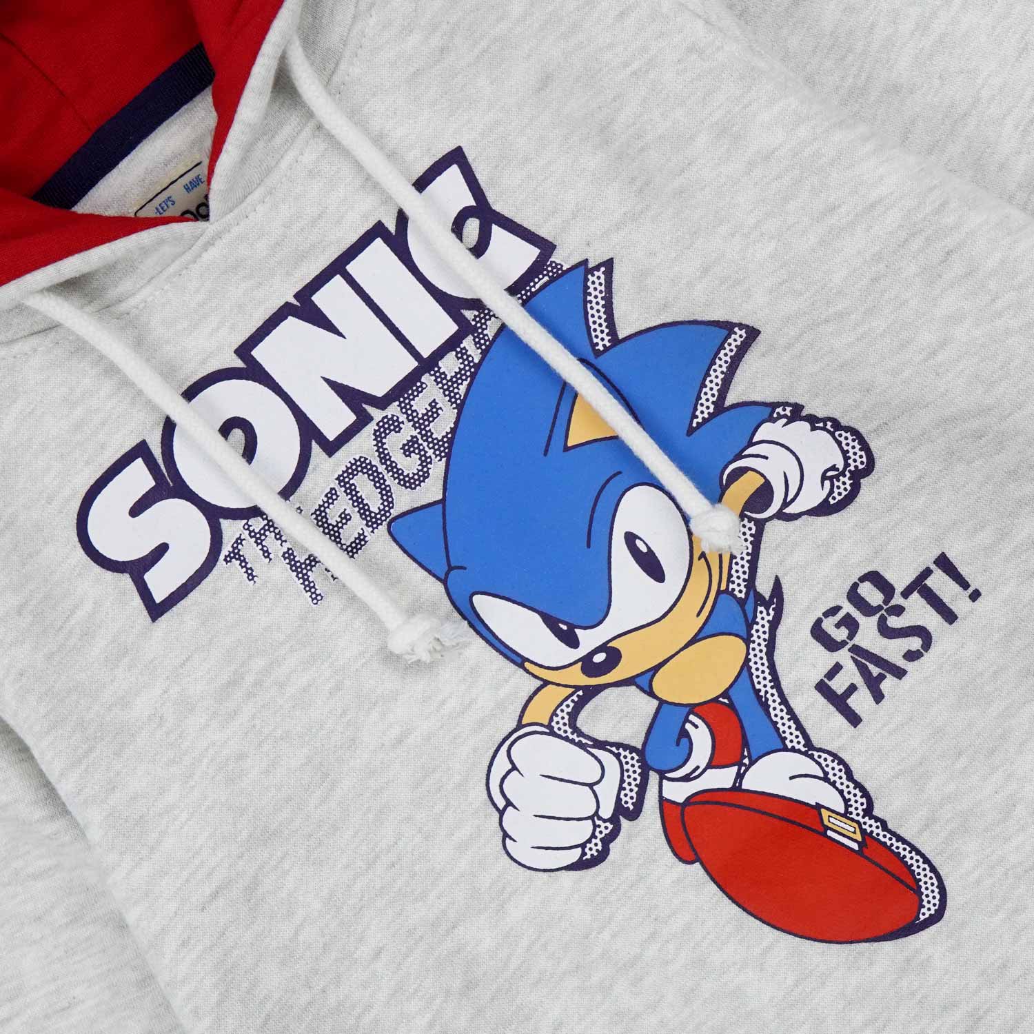 Sonic "Go Fast" Oatmeal Fleece Hoodie Set