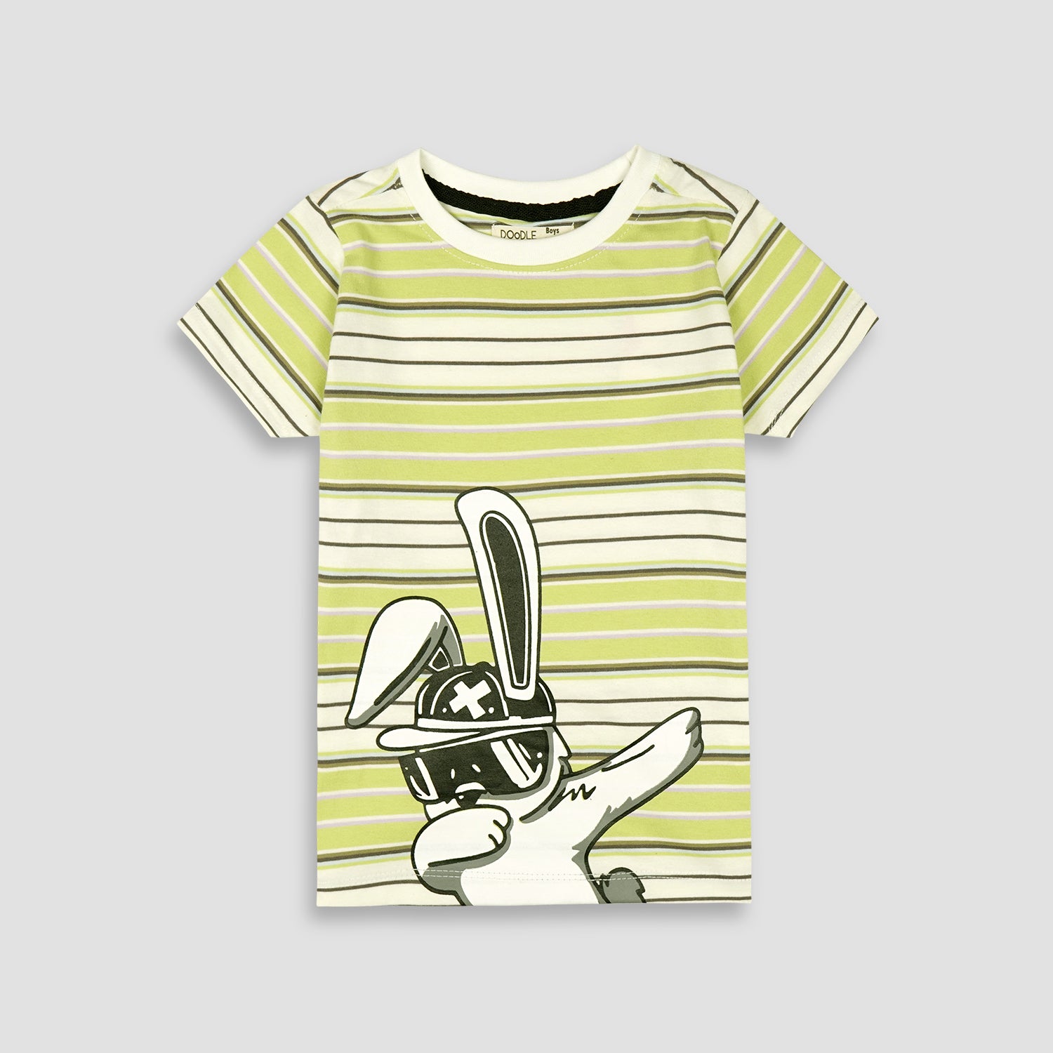 Boys Cool Rabit Cartoon Graphic Tee