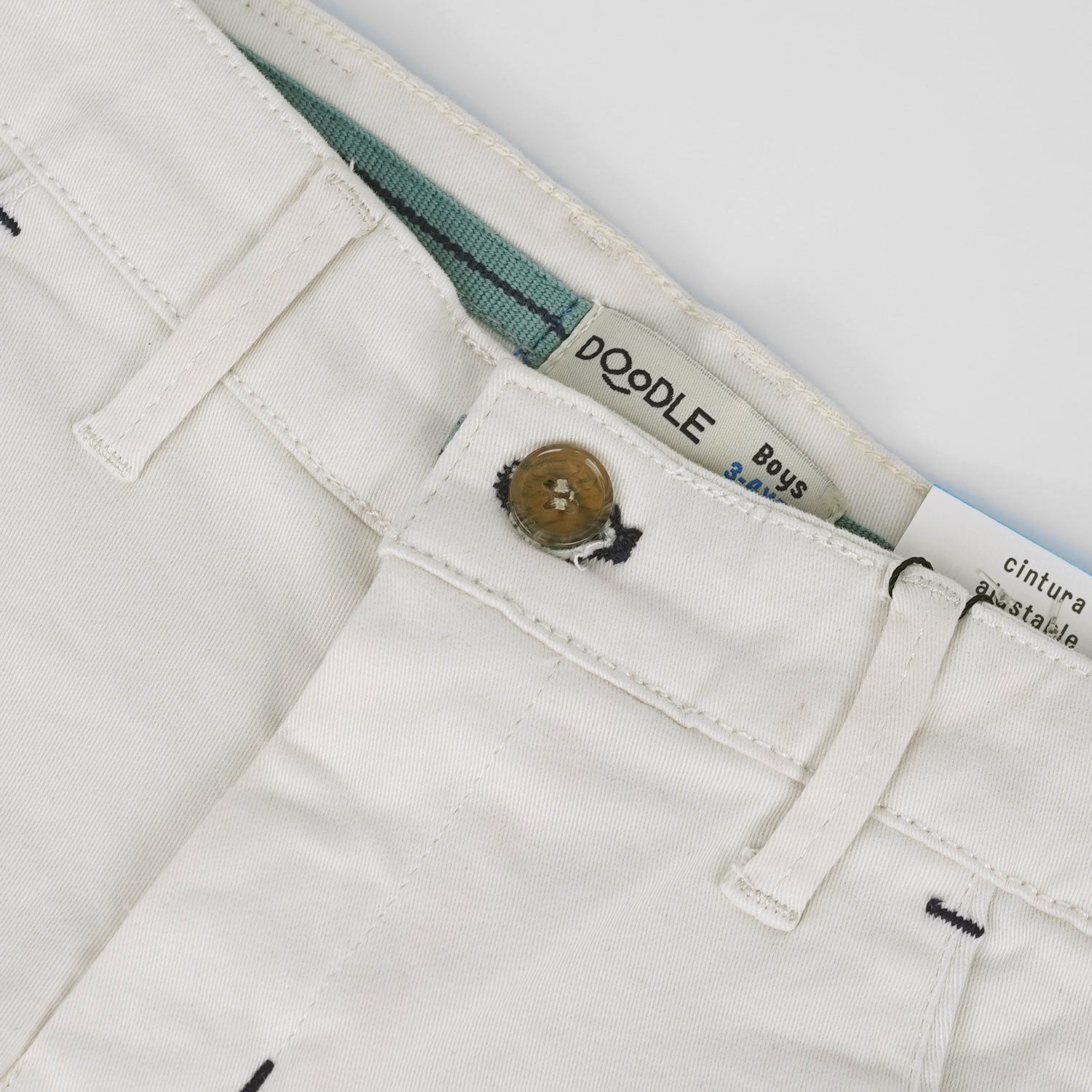 Off White Cotton Pant