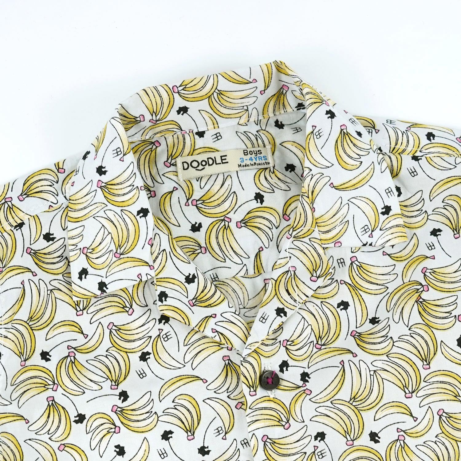 White Printed Cotton Shirt