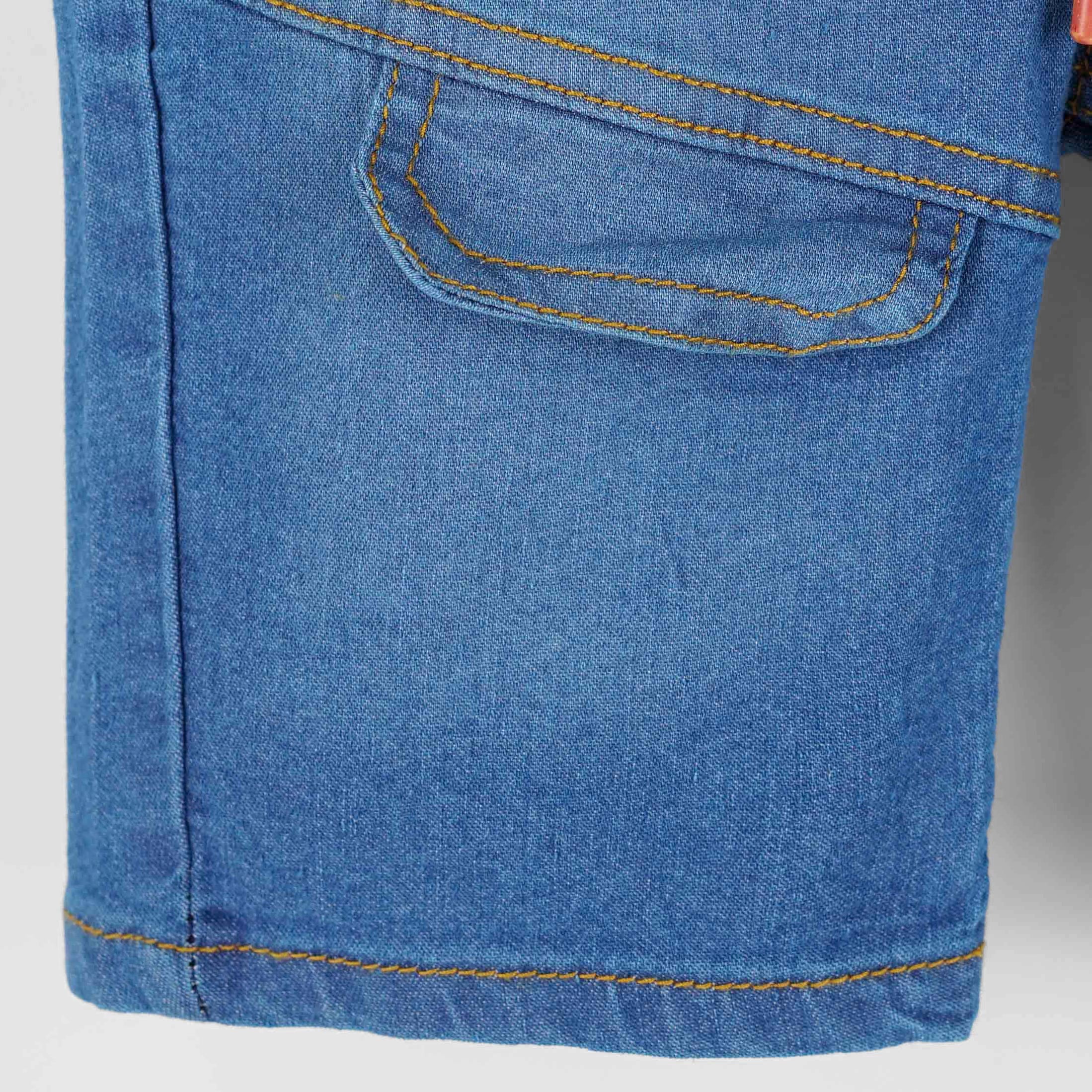 Blue Denim Flop Pocket Short