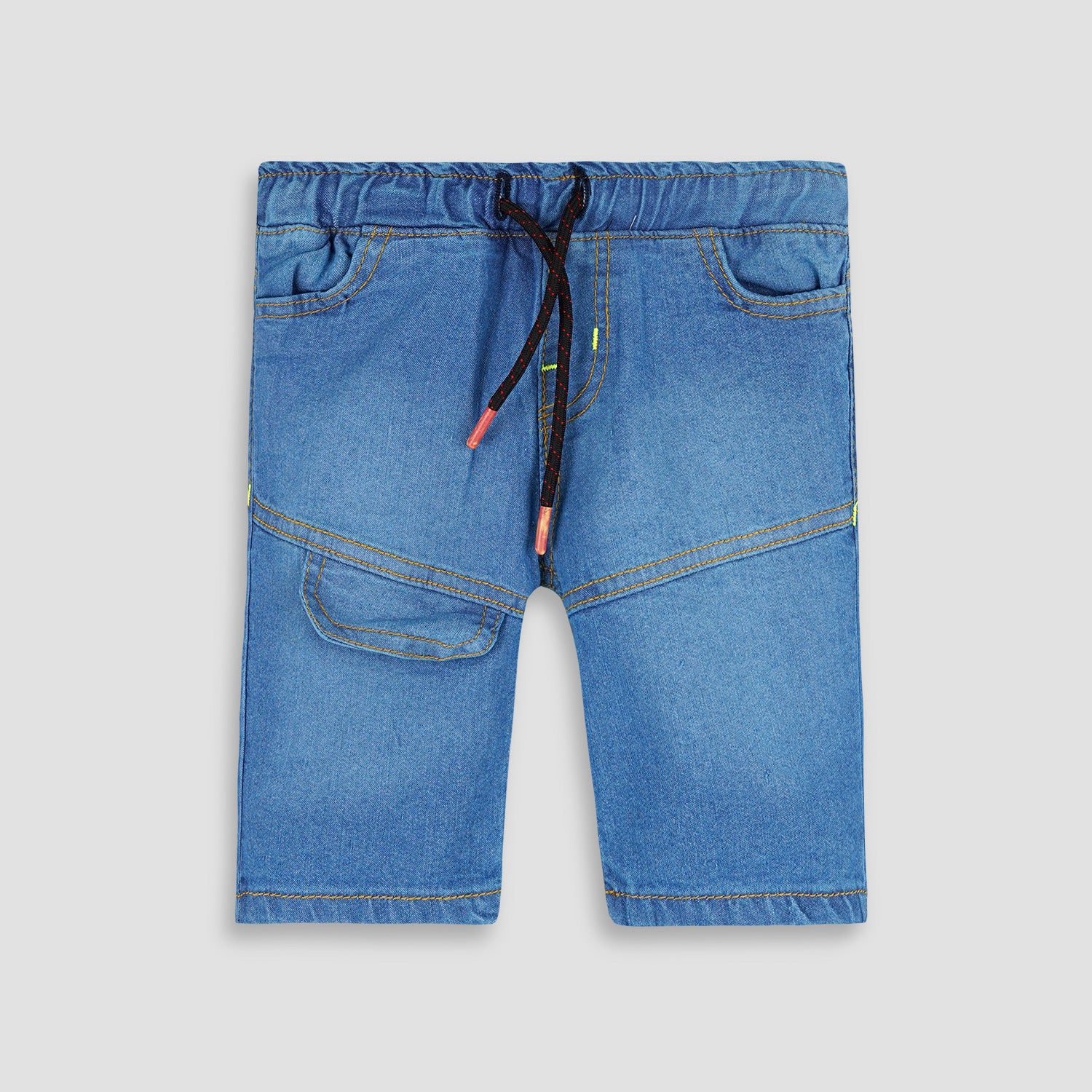 Blue Denim Flop Pocket Short