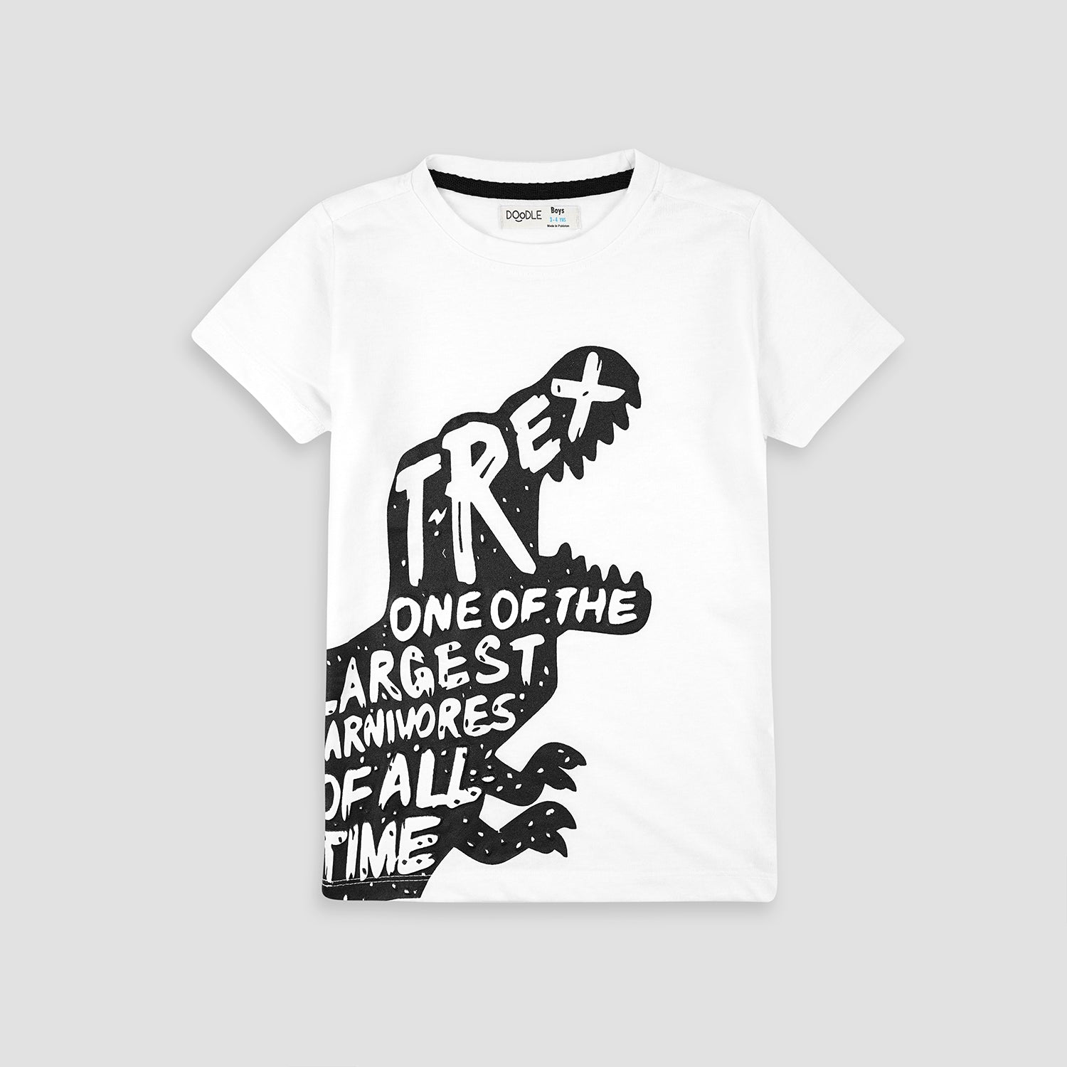 White T-Rex Graphic Tee