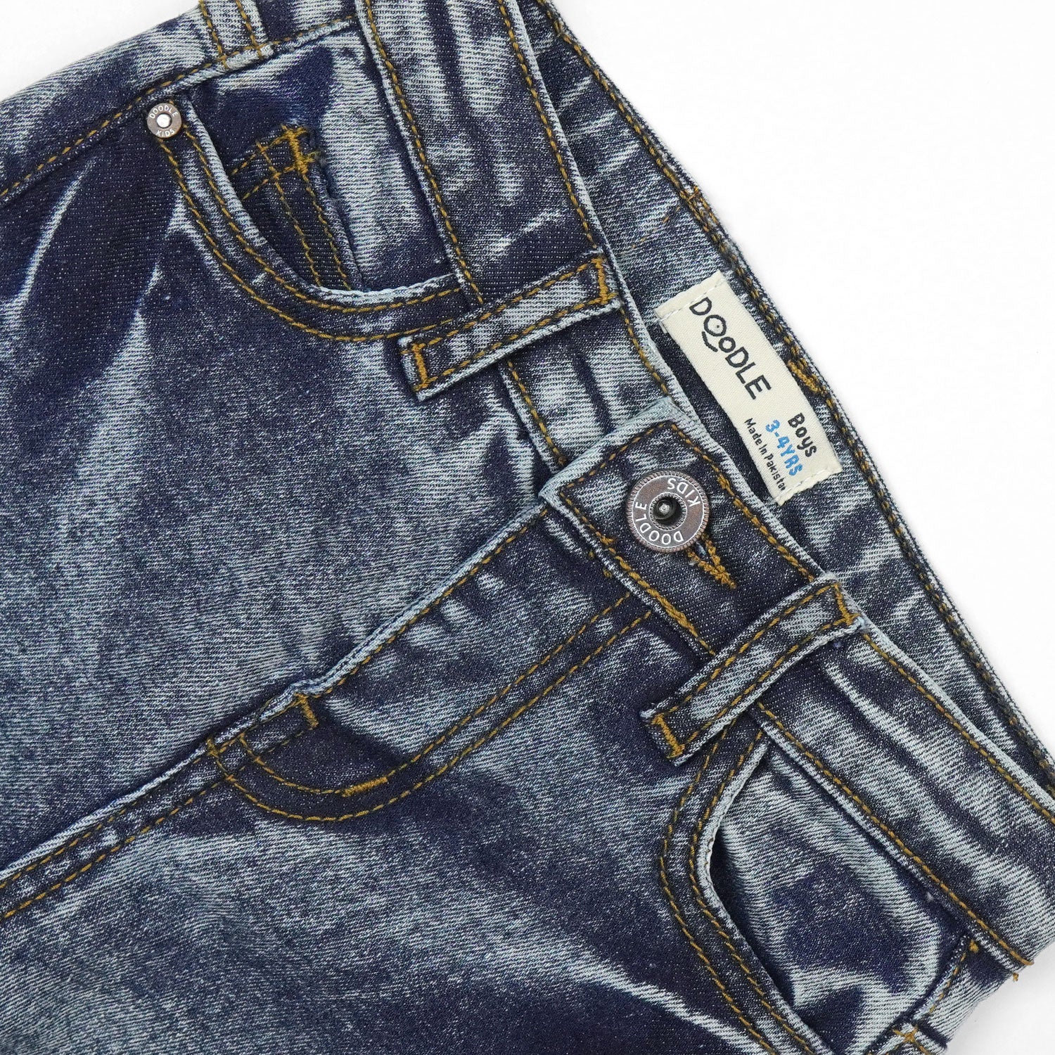 Boys Mid Blue Fashion Jeans