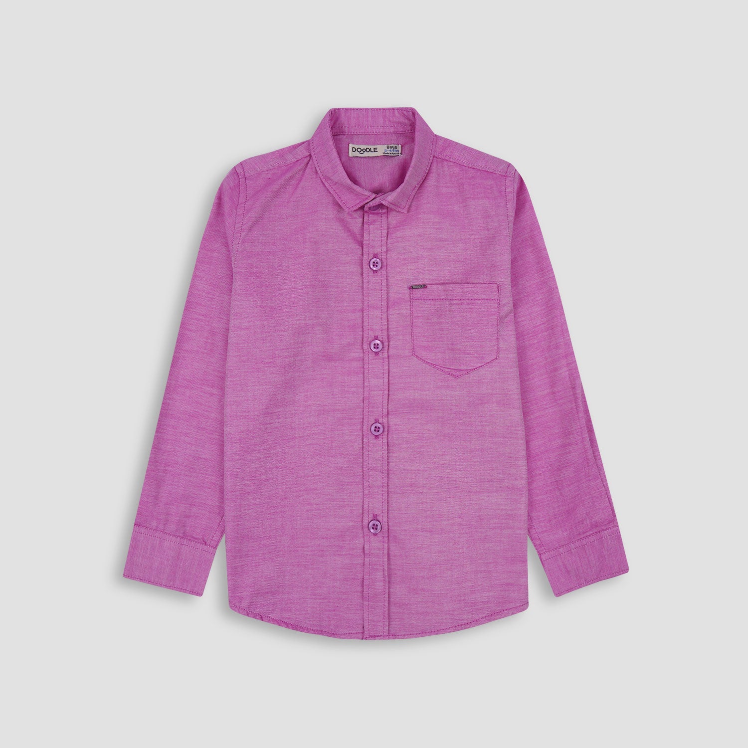 Boys Basic Plan Casual Shirt