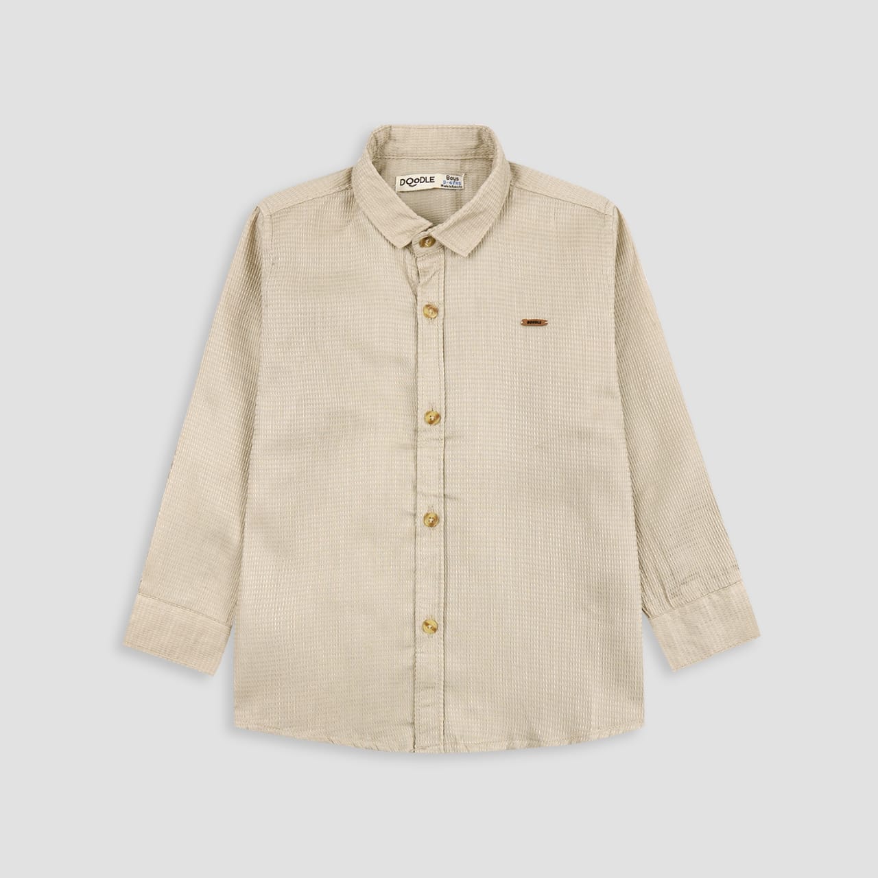 Boys Basic Plan Casual Shirt