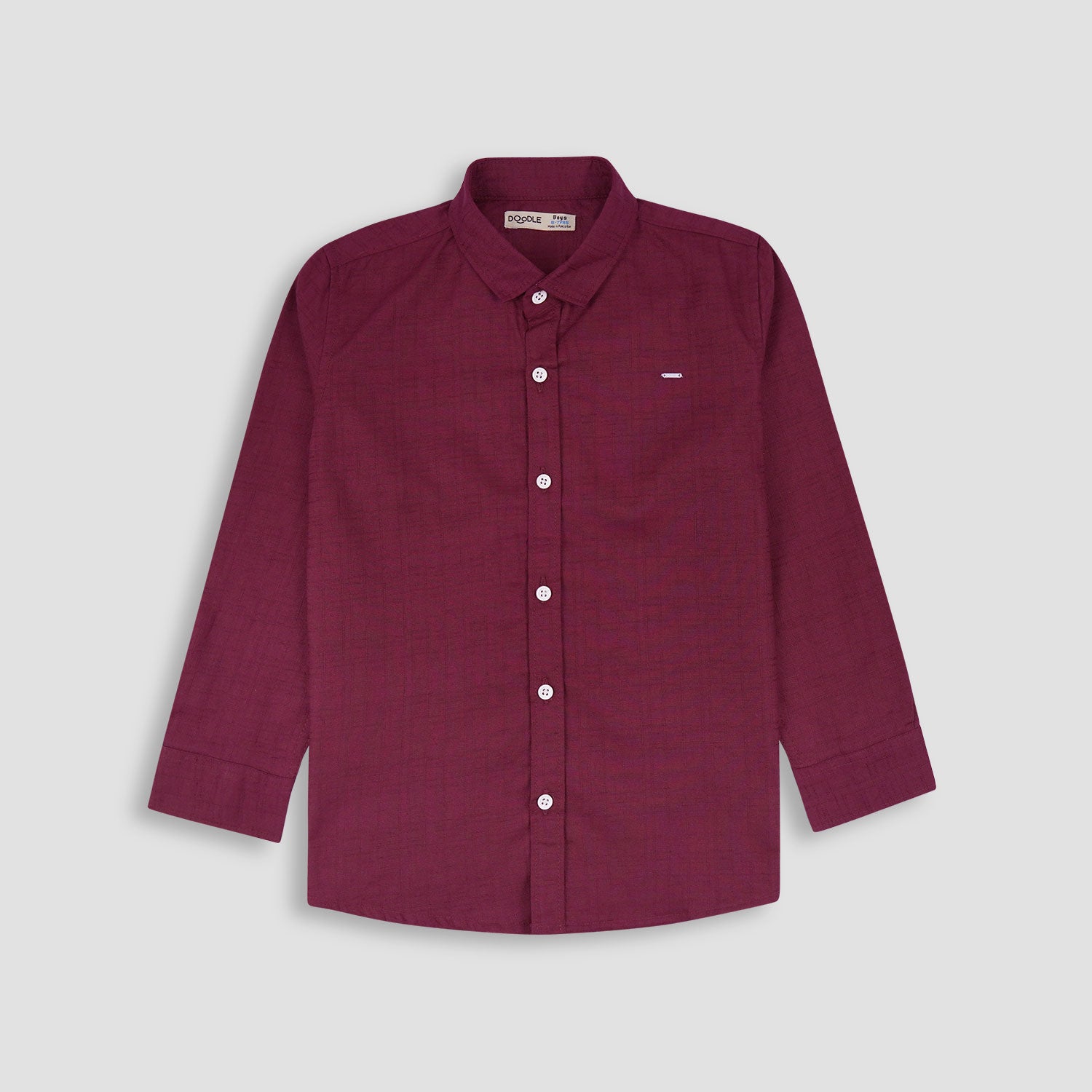 Boys Basic Plan Casual Shirt