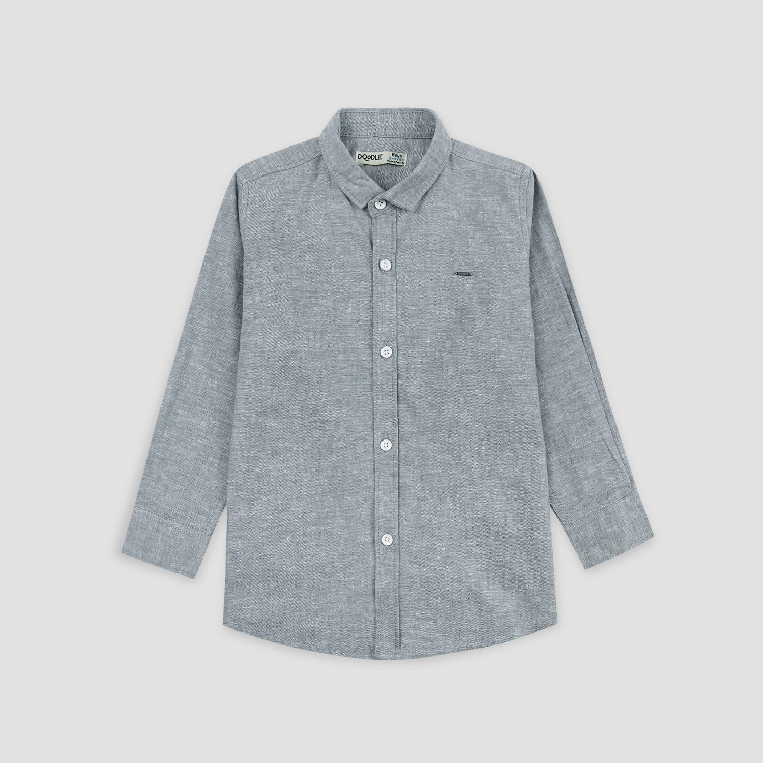 Boys Basic Plan Casual Shirt