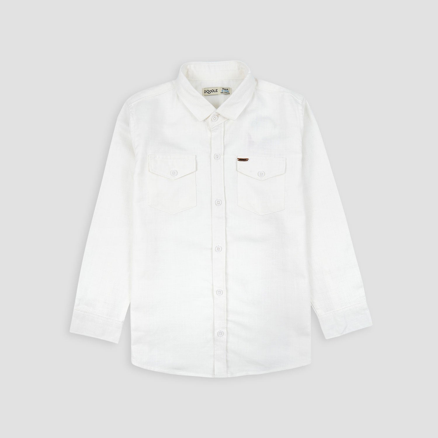 Boys Basic Plan Casual Shirt