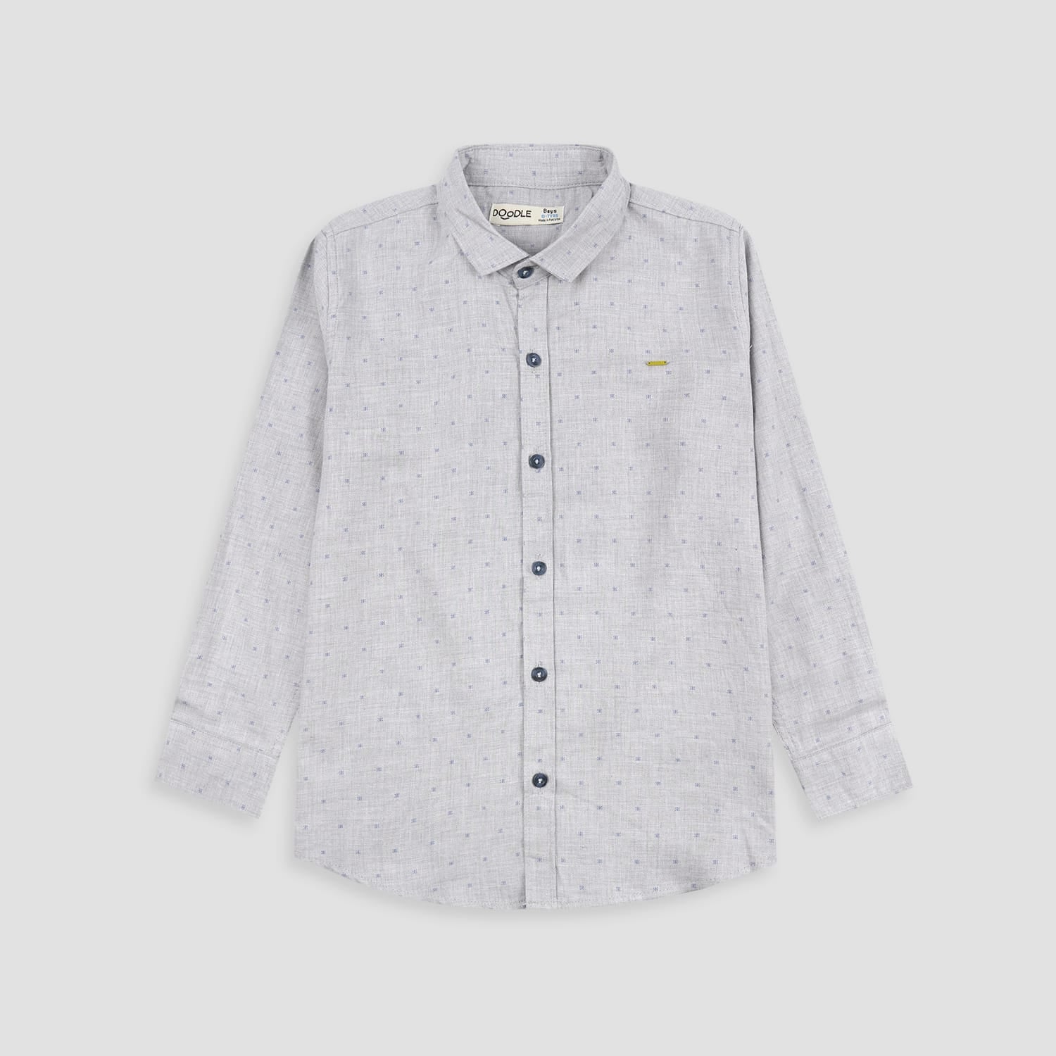 Boys Basic Plan Casual Shirt