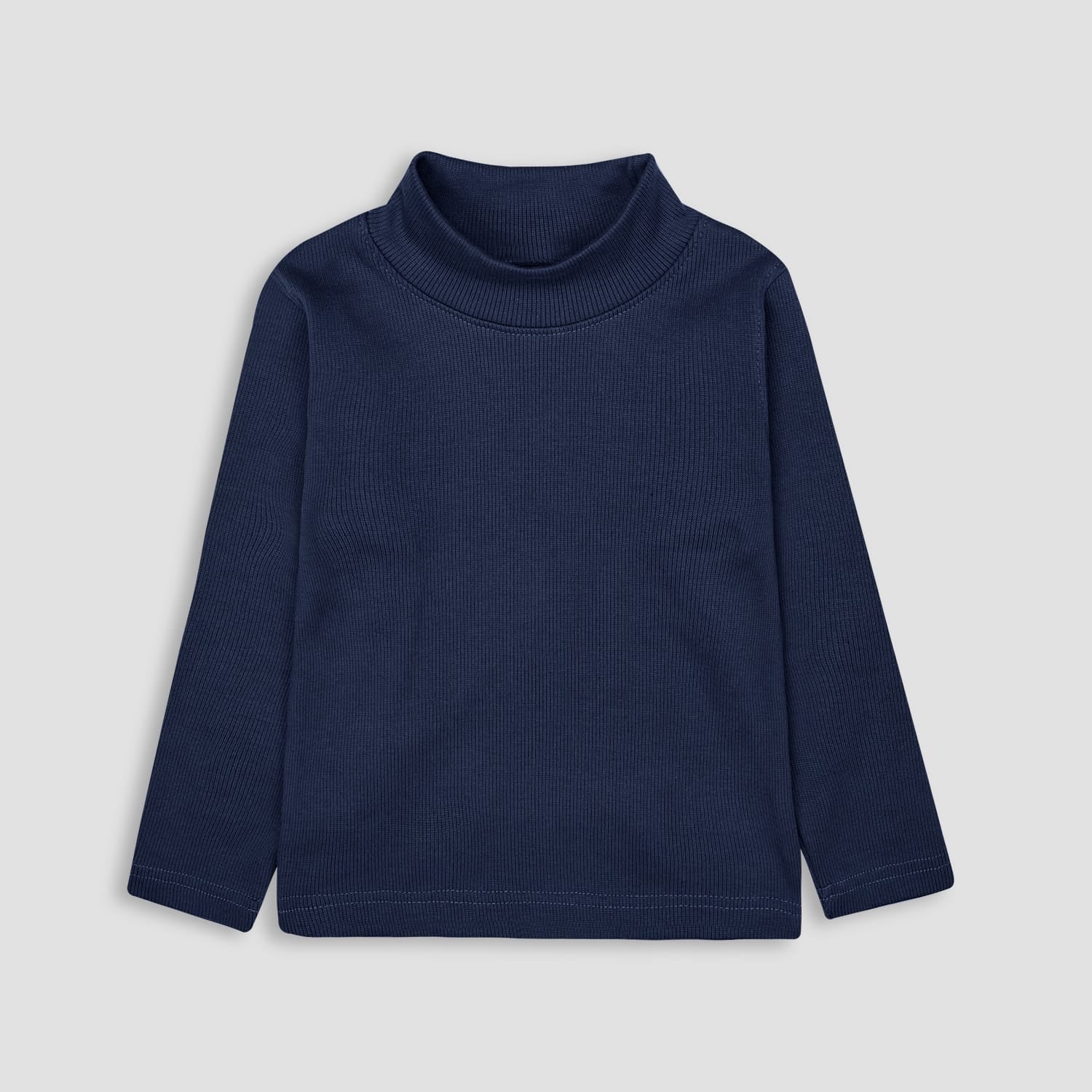 Boys Dark Gray Mock Neck