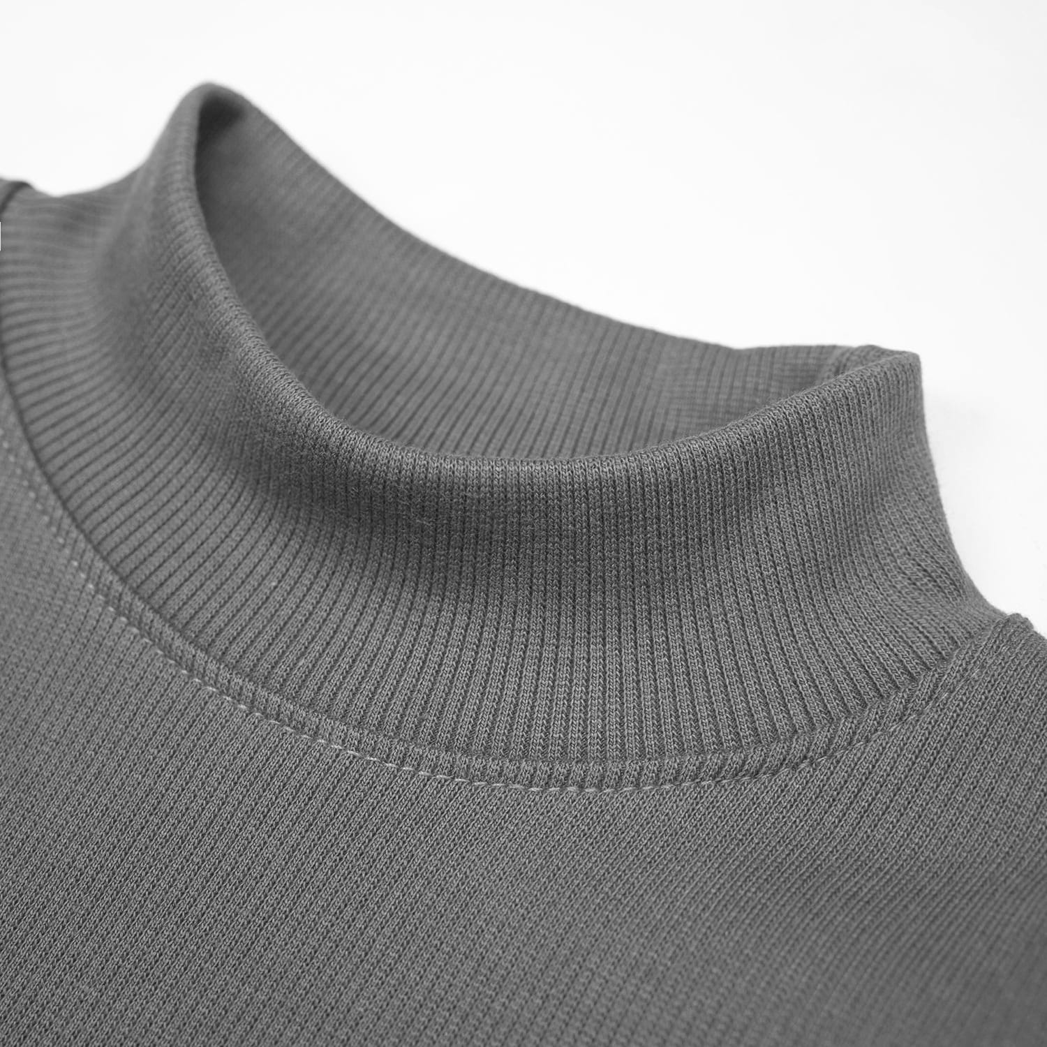 Boys Gray Mock Neck