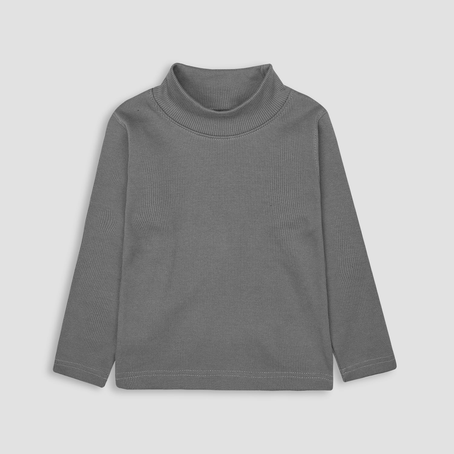 Boys Gray Mock Neck