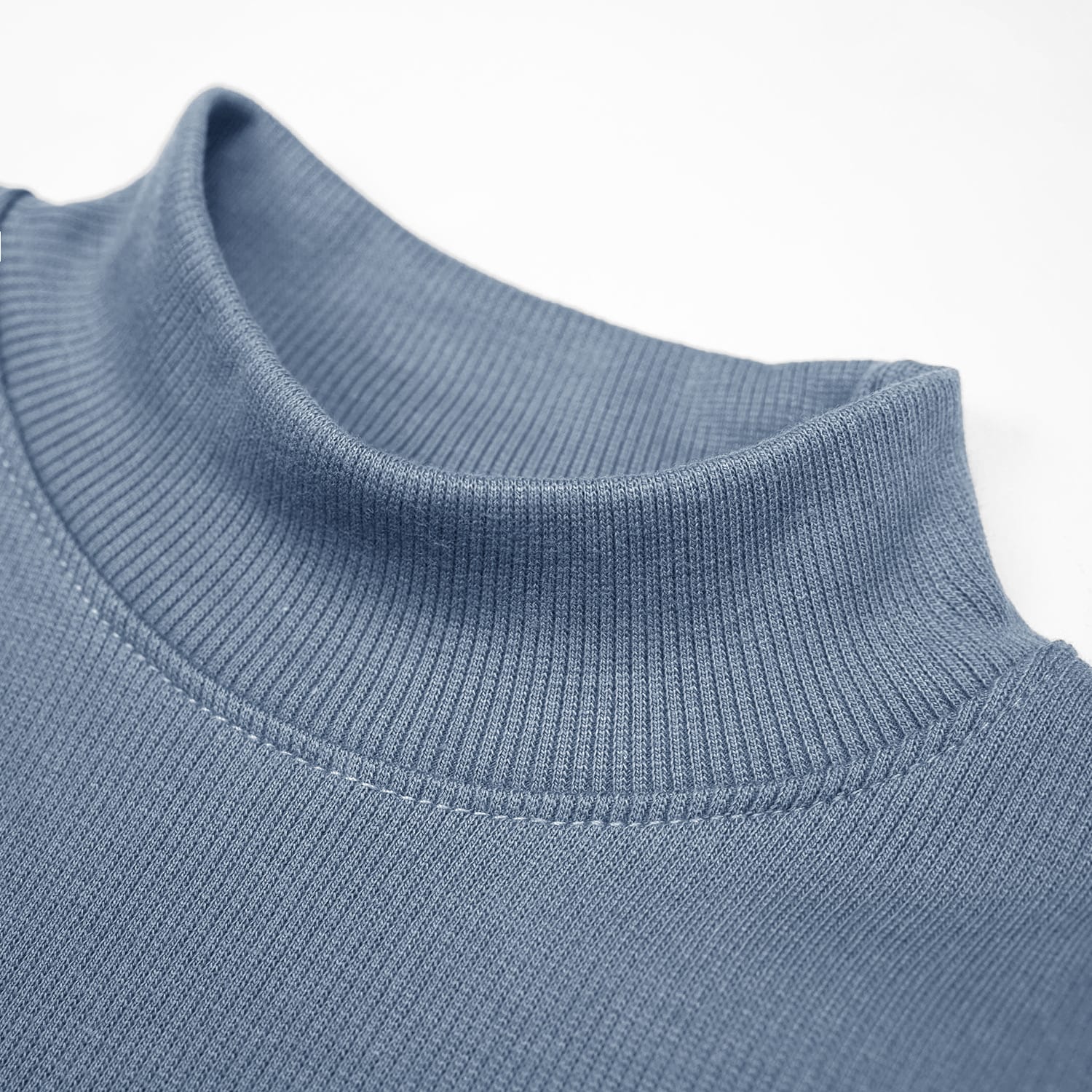 Boys Ocean Blue Mock Neck