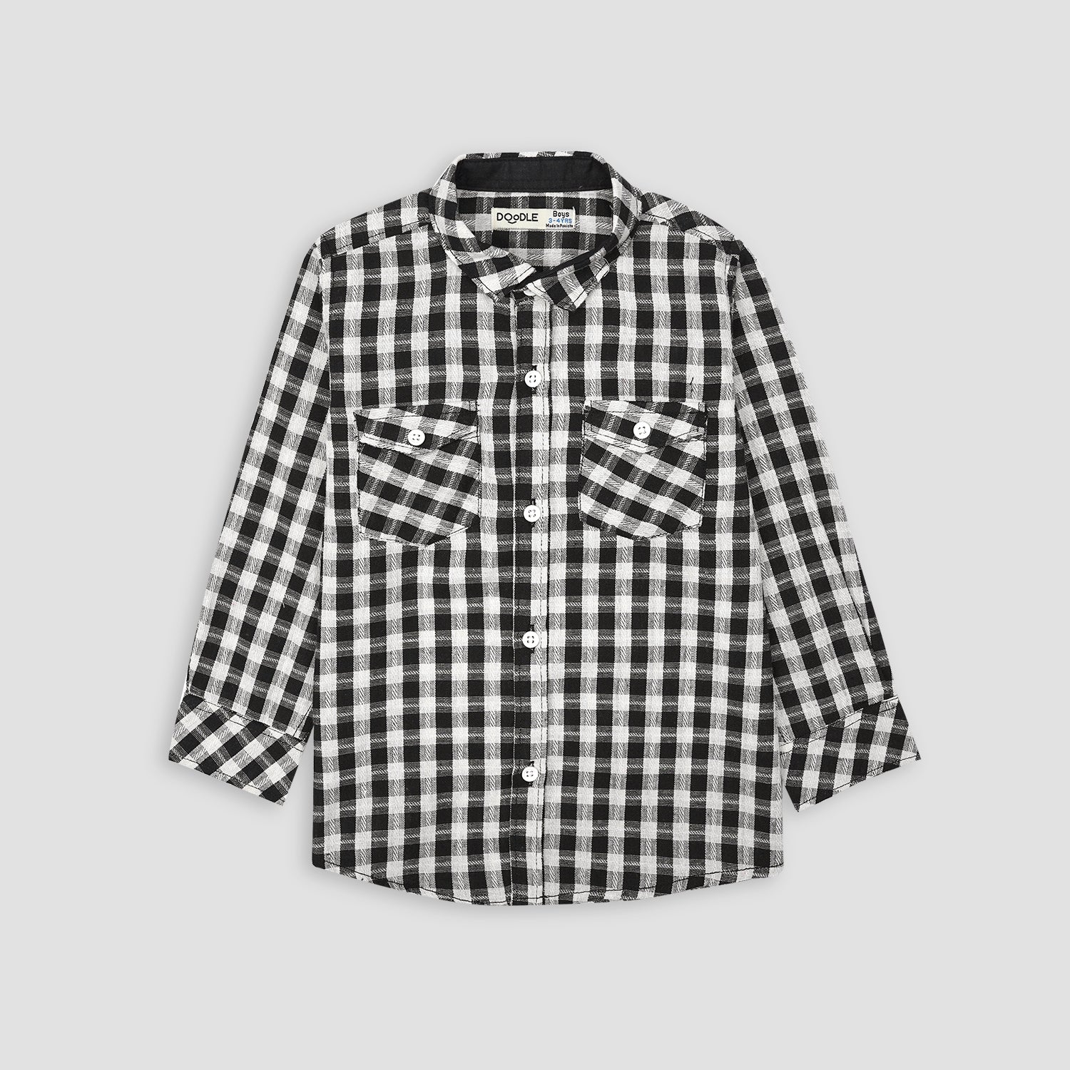 Black and White Check Shirt