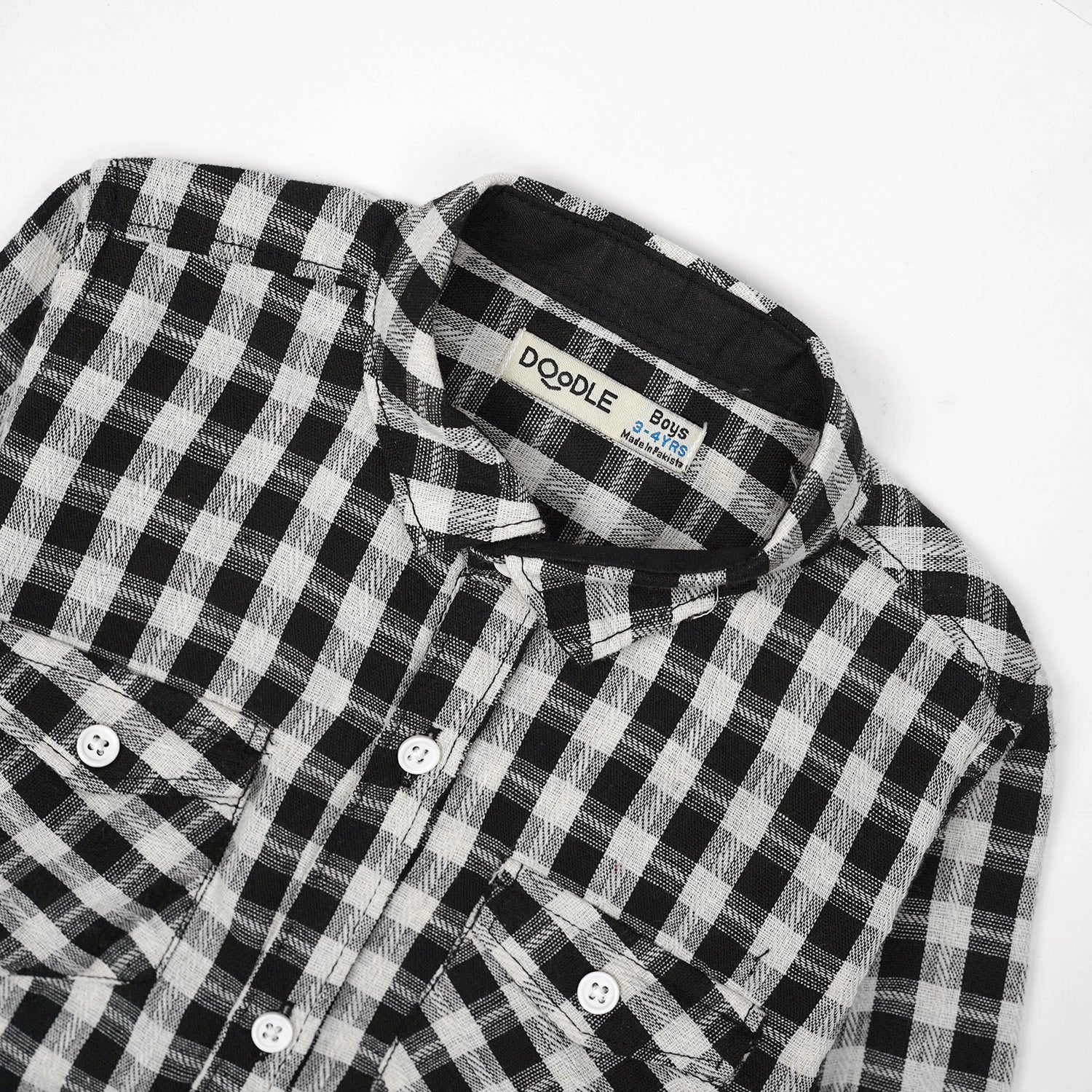 Black and White Check Shirt