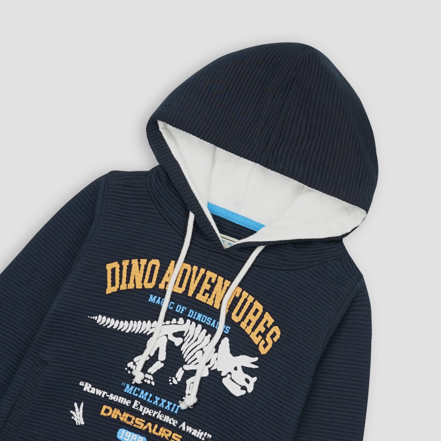 BOYS DINO ADVENTURE GRAPHIC SWEAT SHIRT-005233-NVY