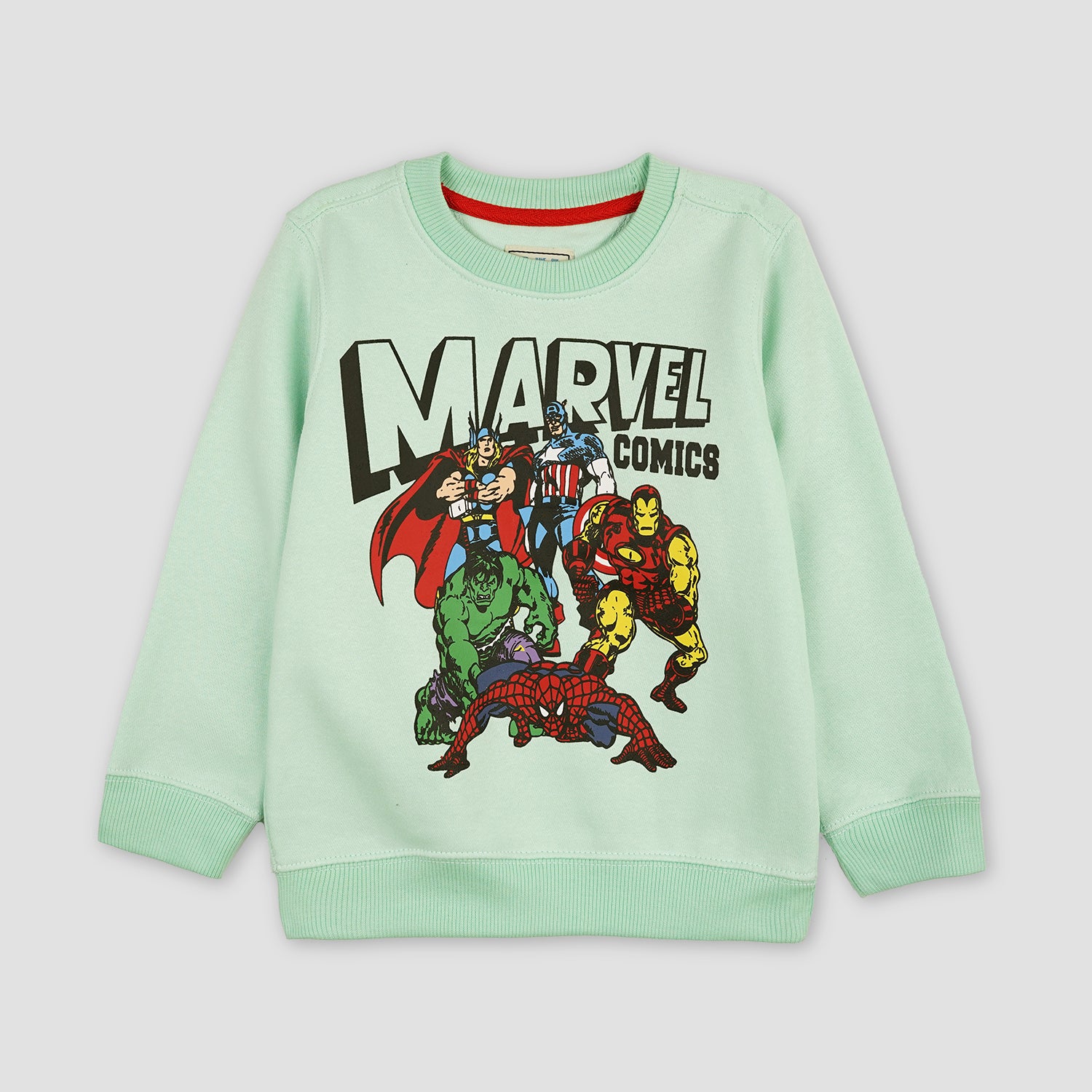 BOYS MARVEL COMICS GRAPHIC SWEAT SHIRT-005234-ASG