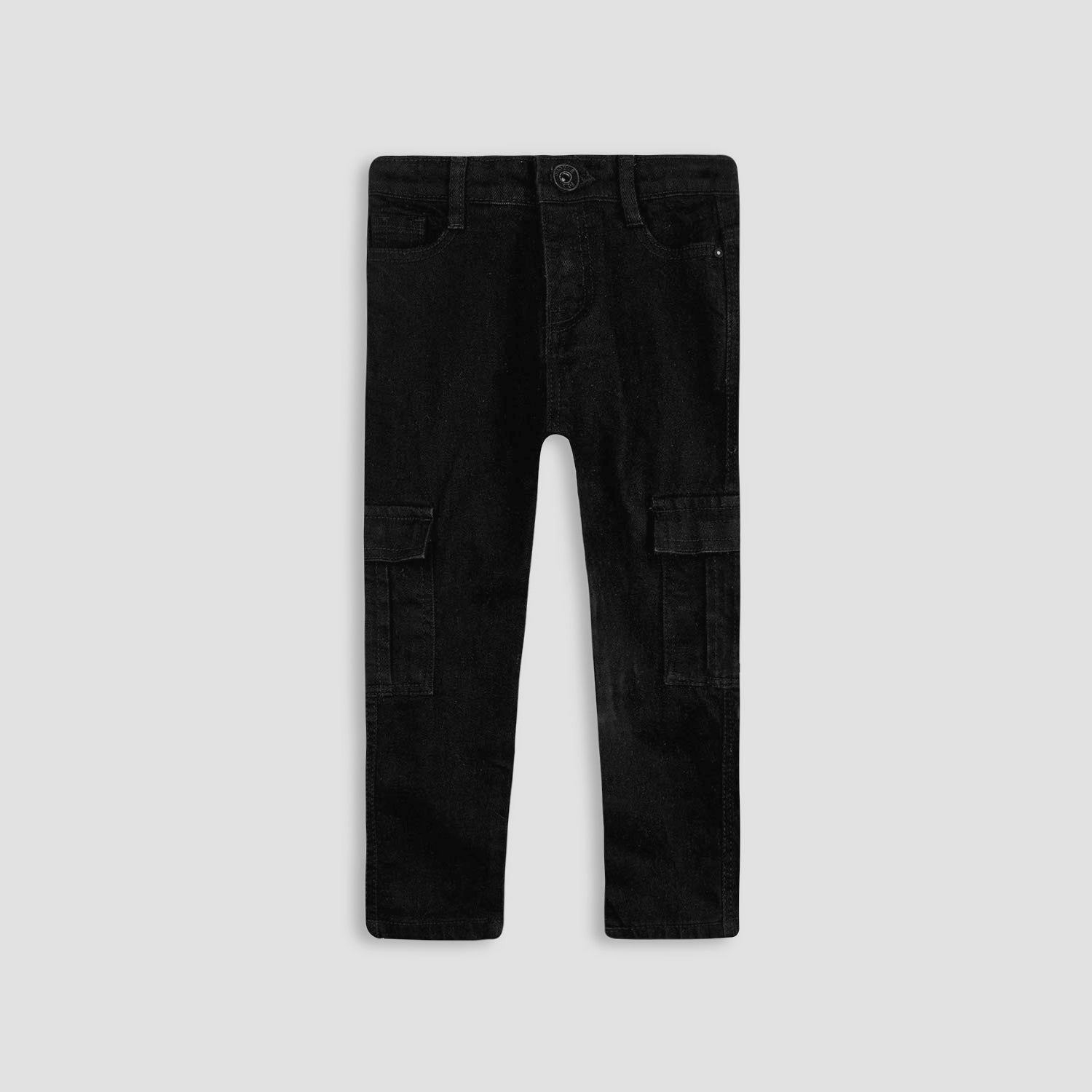 BOYS JEANS CARGO FASHION-005257-BLK