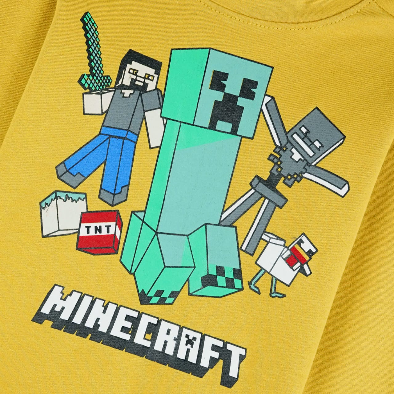 Mustard "Minecraft" Graphic Tee