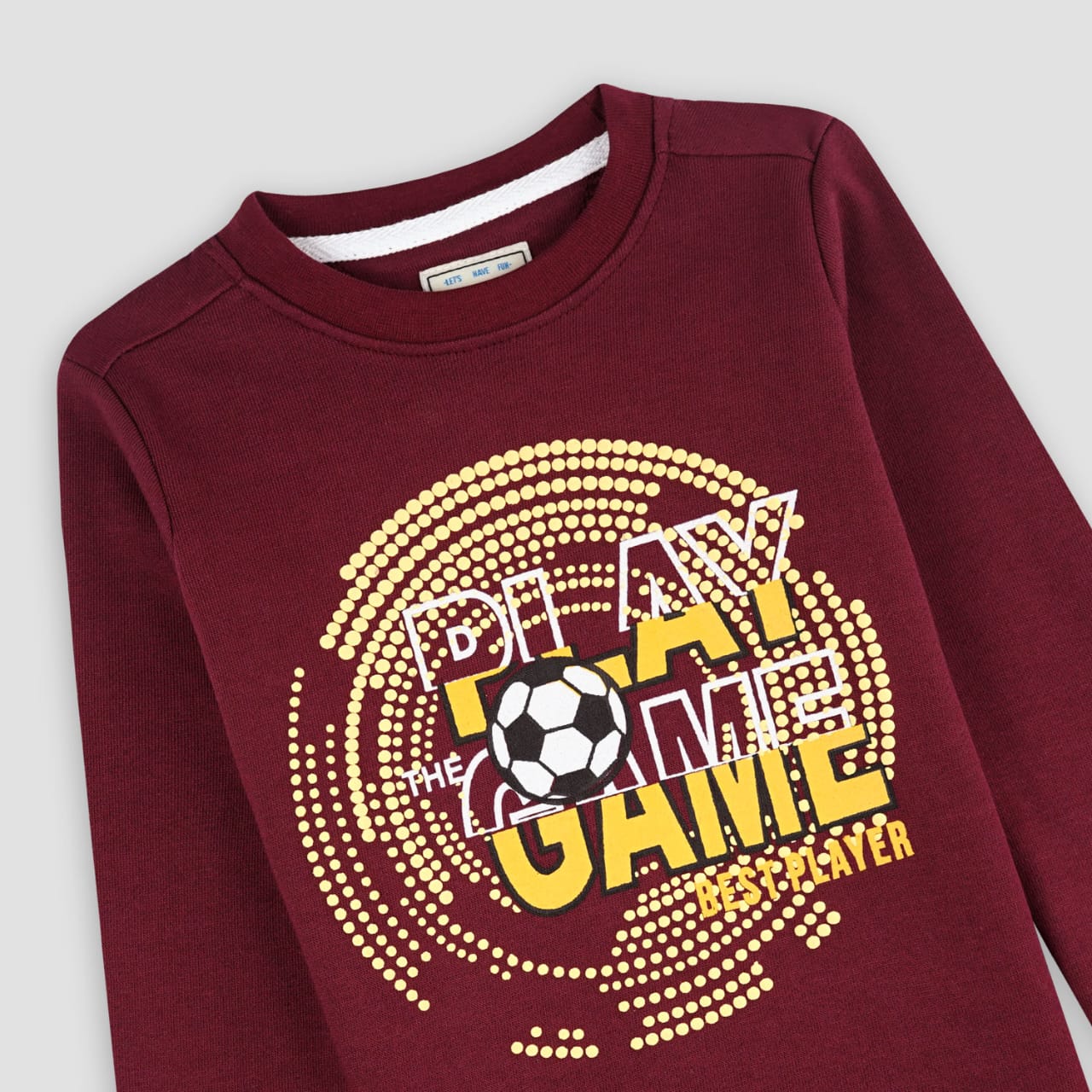 Maroon "Play Game Football" Graphic Tee