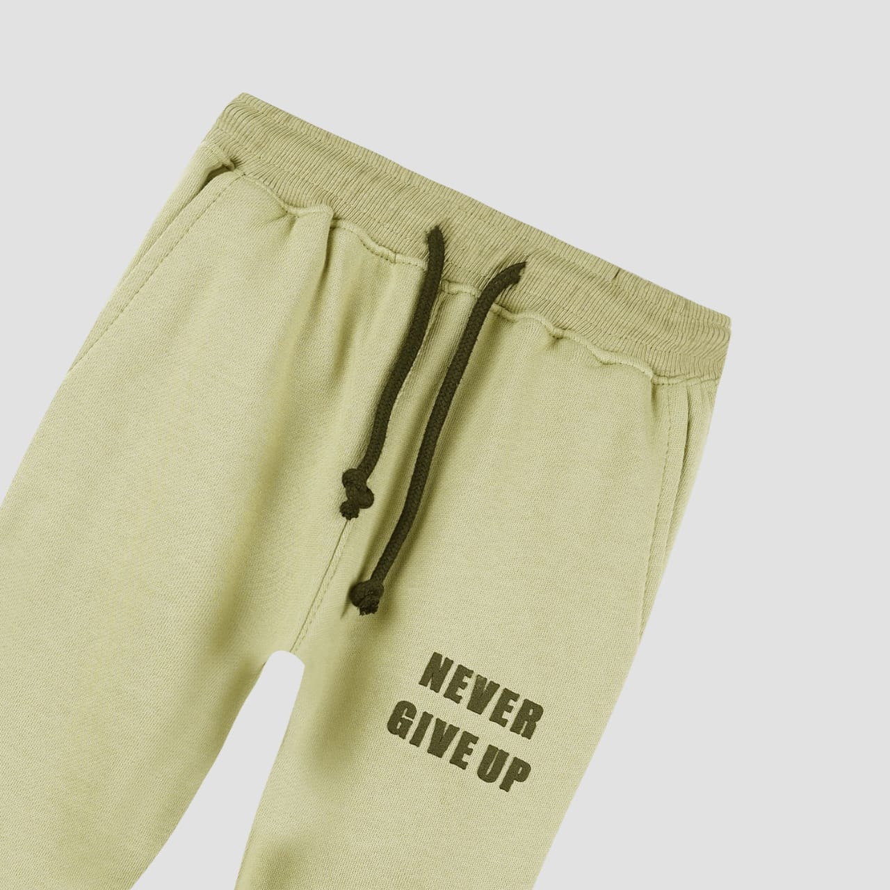 Green Never Giveup Graphic Trouser