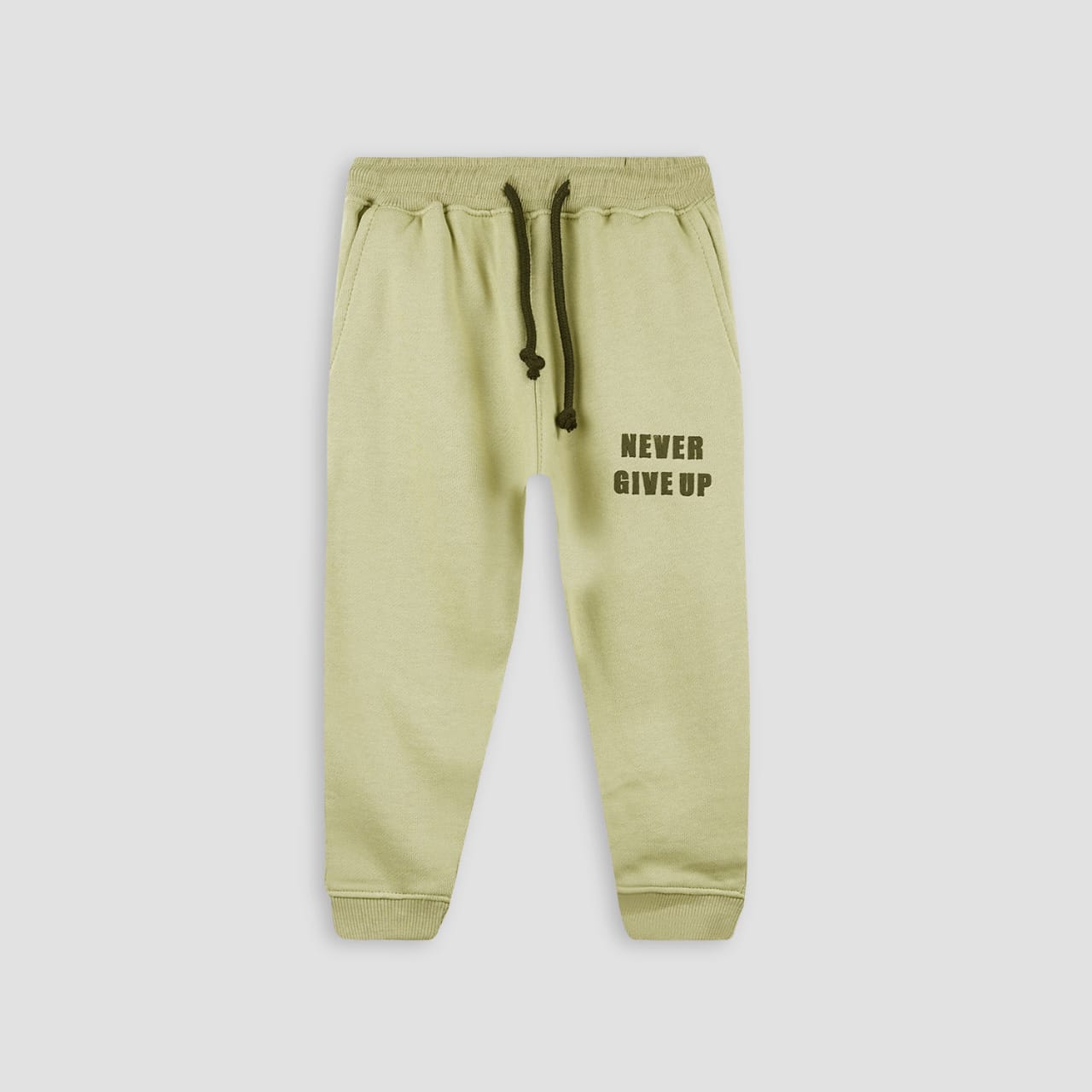 Green Never Giveup Graphic Trouser