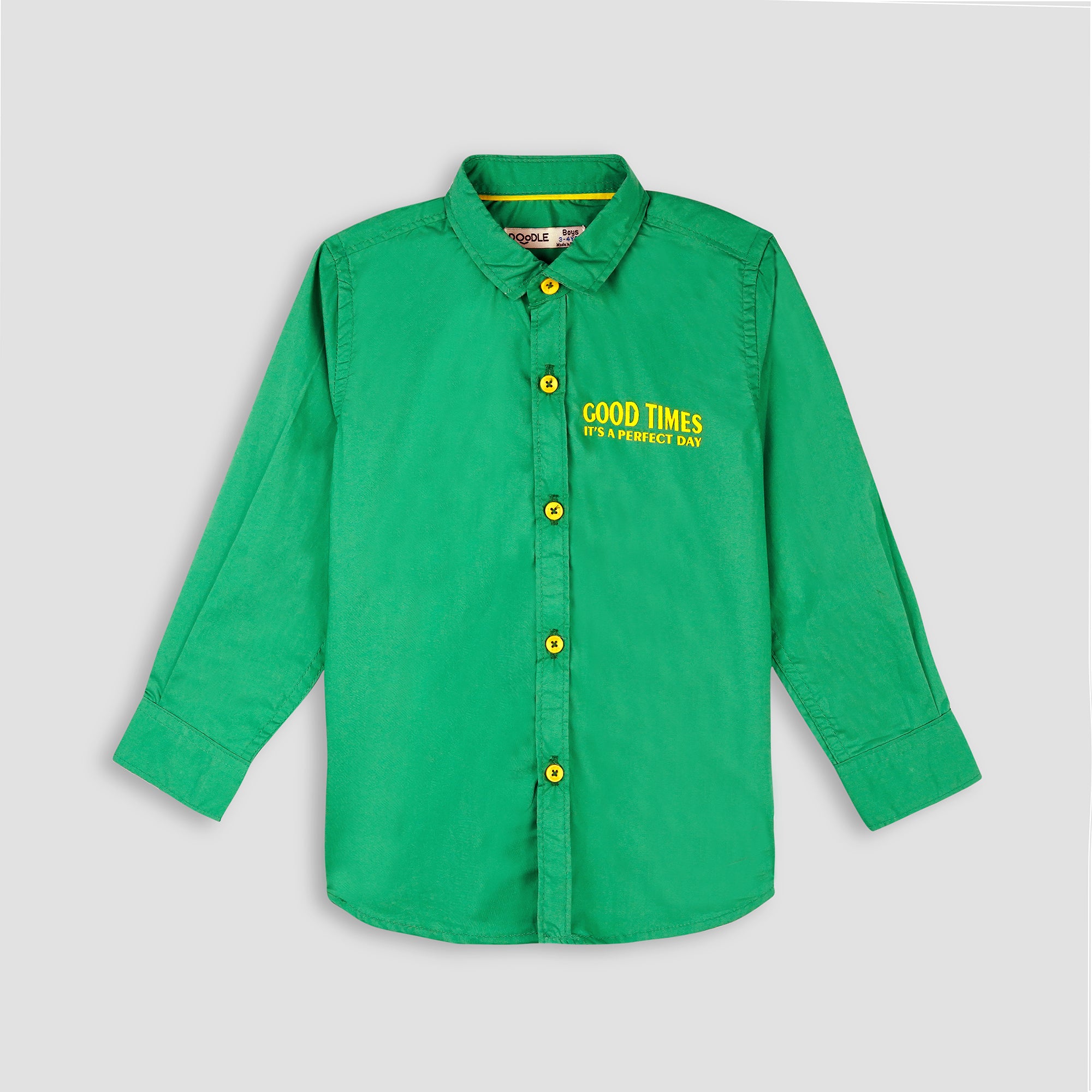 Boys Good Time Graphic Shirt-005302-GRN