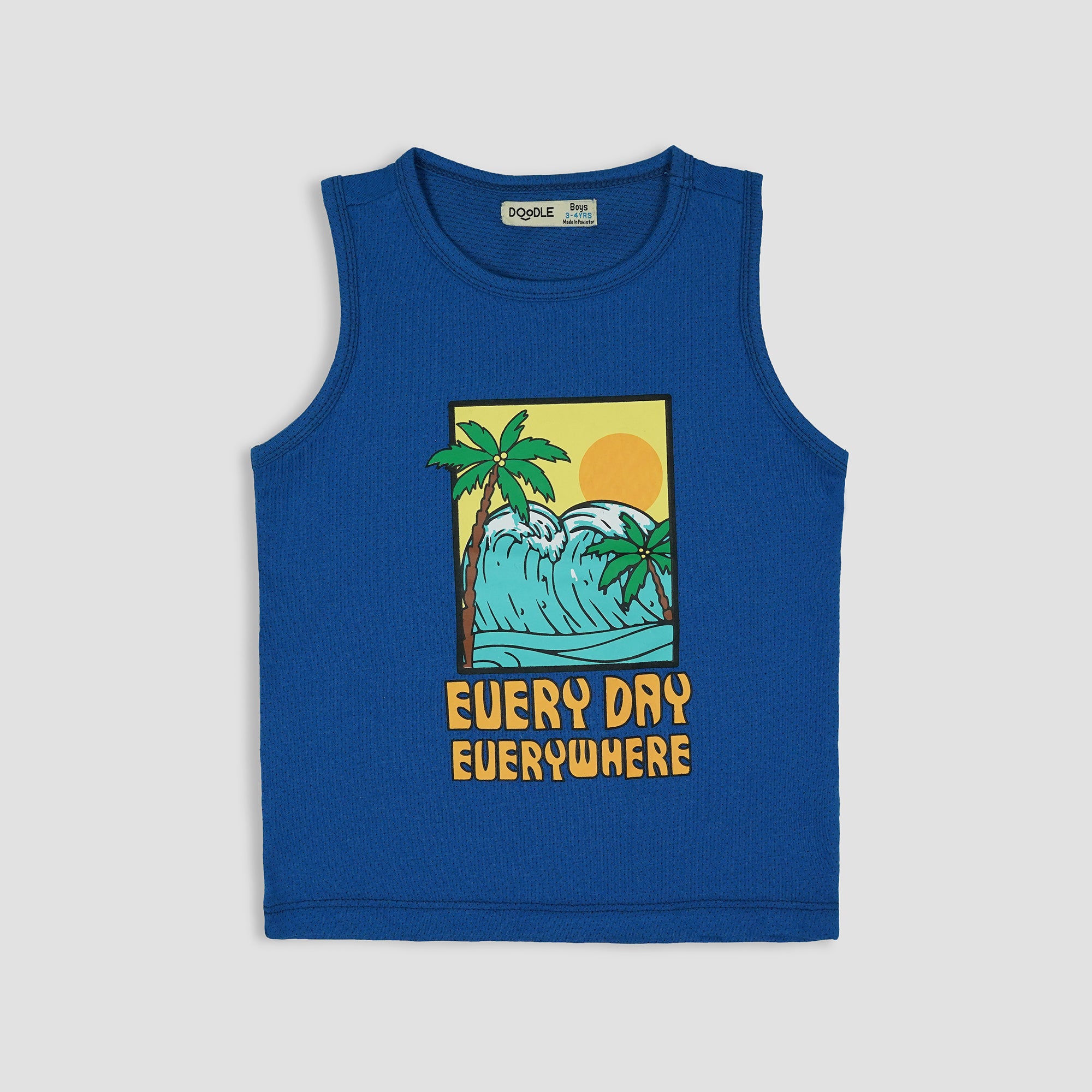 BOYS SUMMER BEACH GRAPHIC VEST-005407-RYB