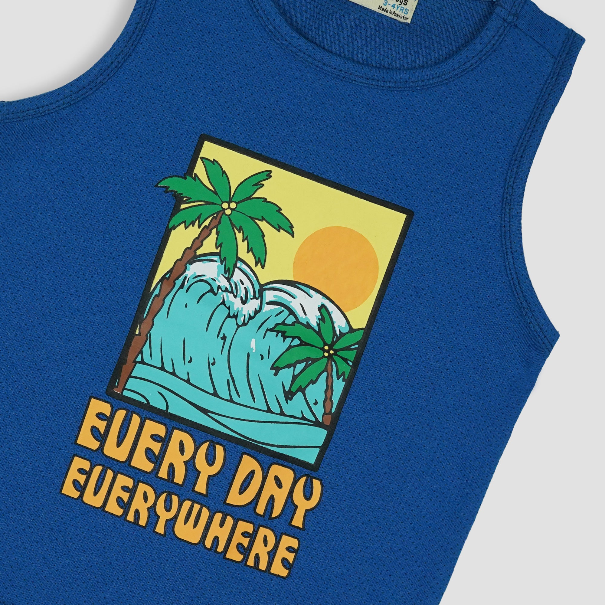 BOYS SUMMER BEACH GRAPHIC VEST-005407-RYB
